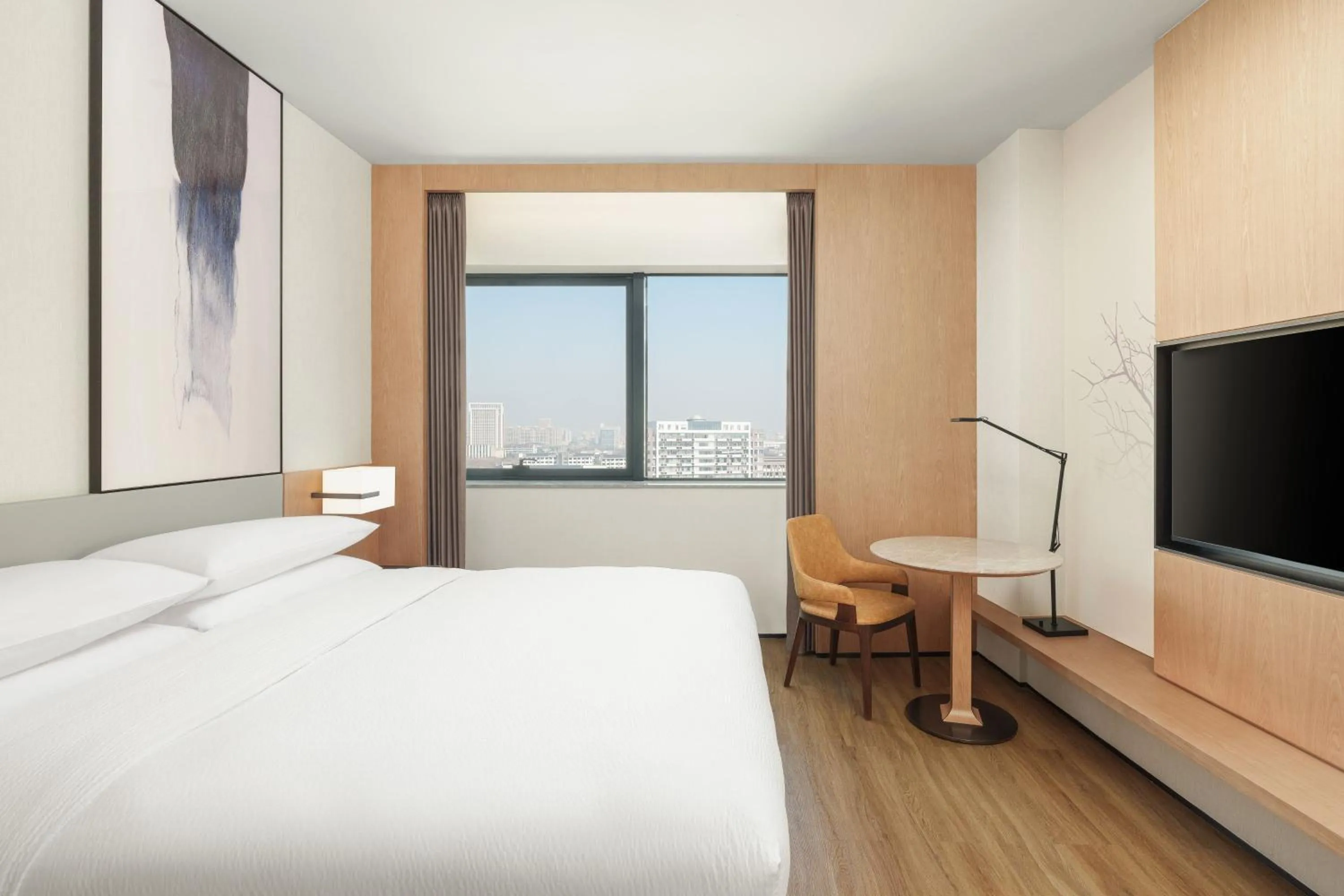 Bedroom, Bed in Fairfield by Marriott Pujiang