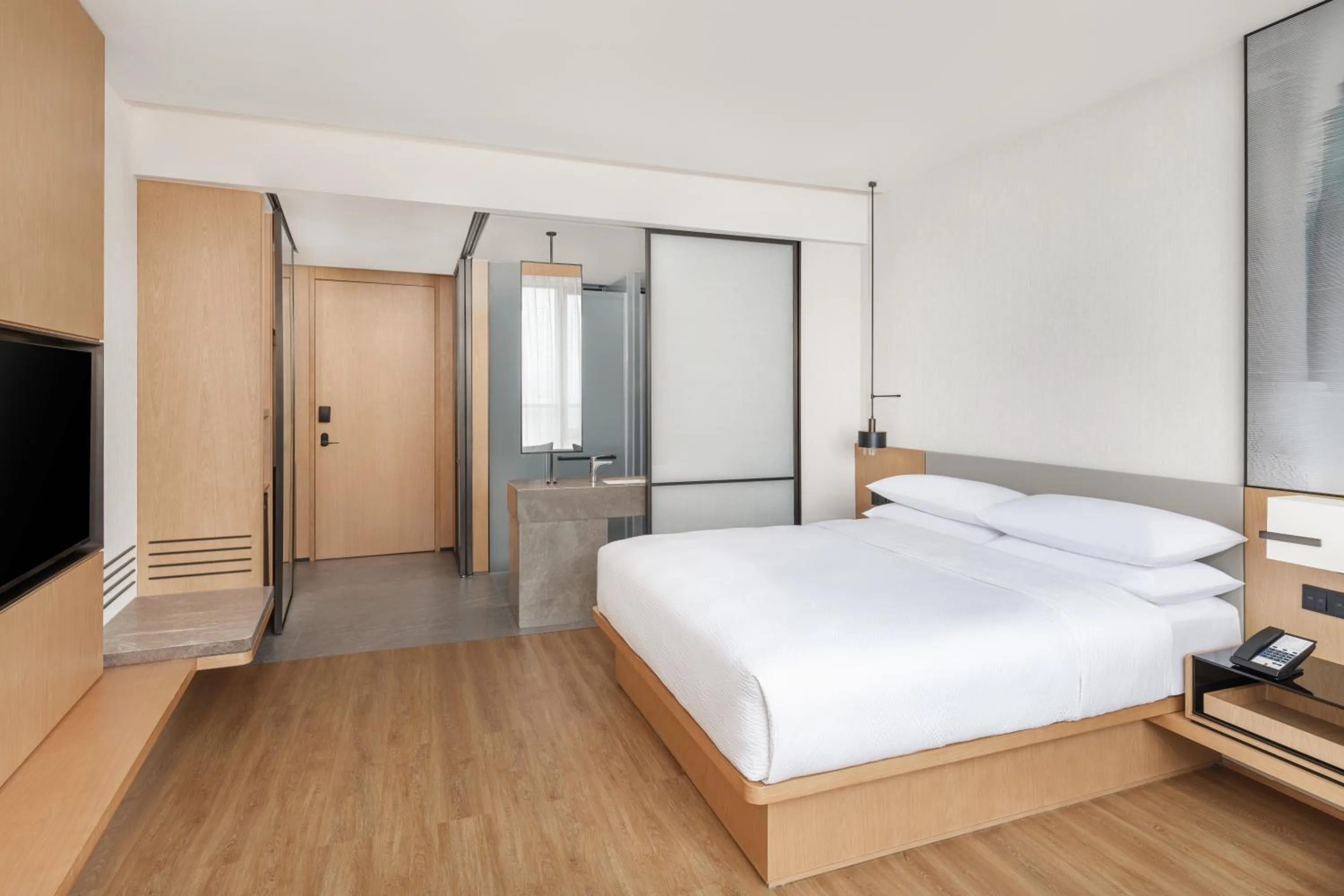 Bedroom, Bed in Fairfield by Marriott Pujiang
