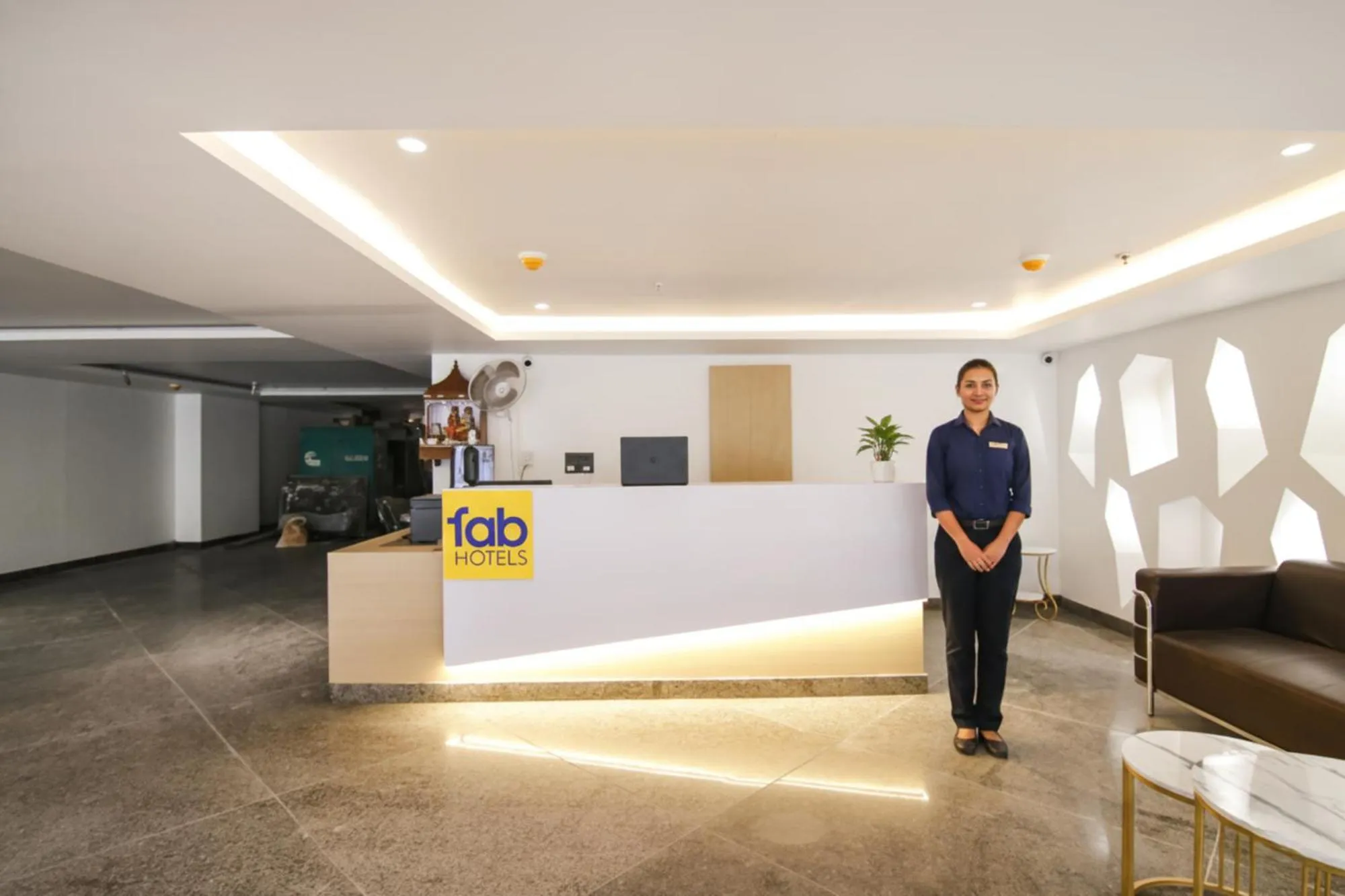 Lobby or reception in FabHotel Sky Suites Karkardooma