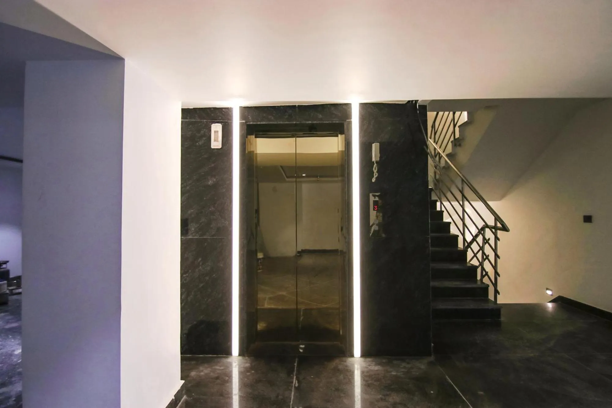 elevator in FabHotel Sky Suites Karkardooma