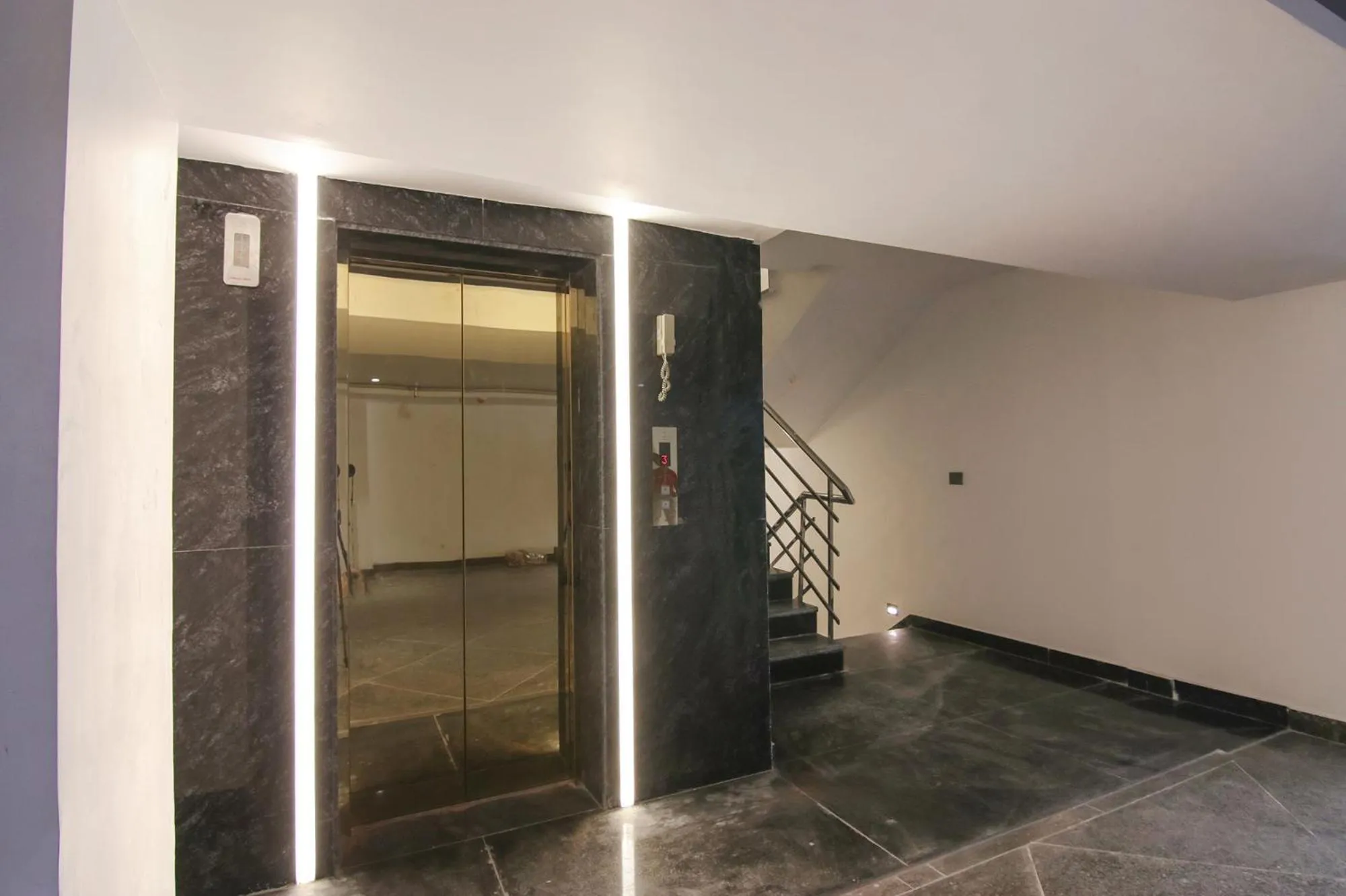 elevator in FabHotel Sky Suites Karkardooma