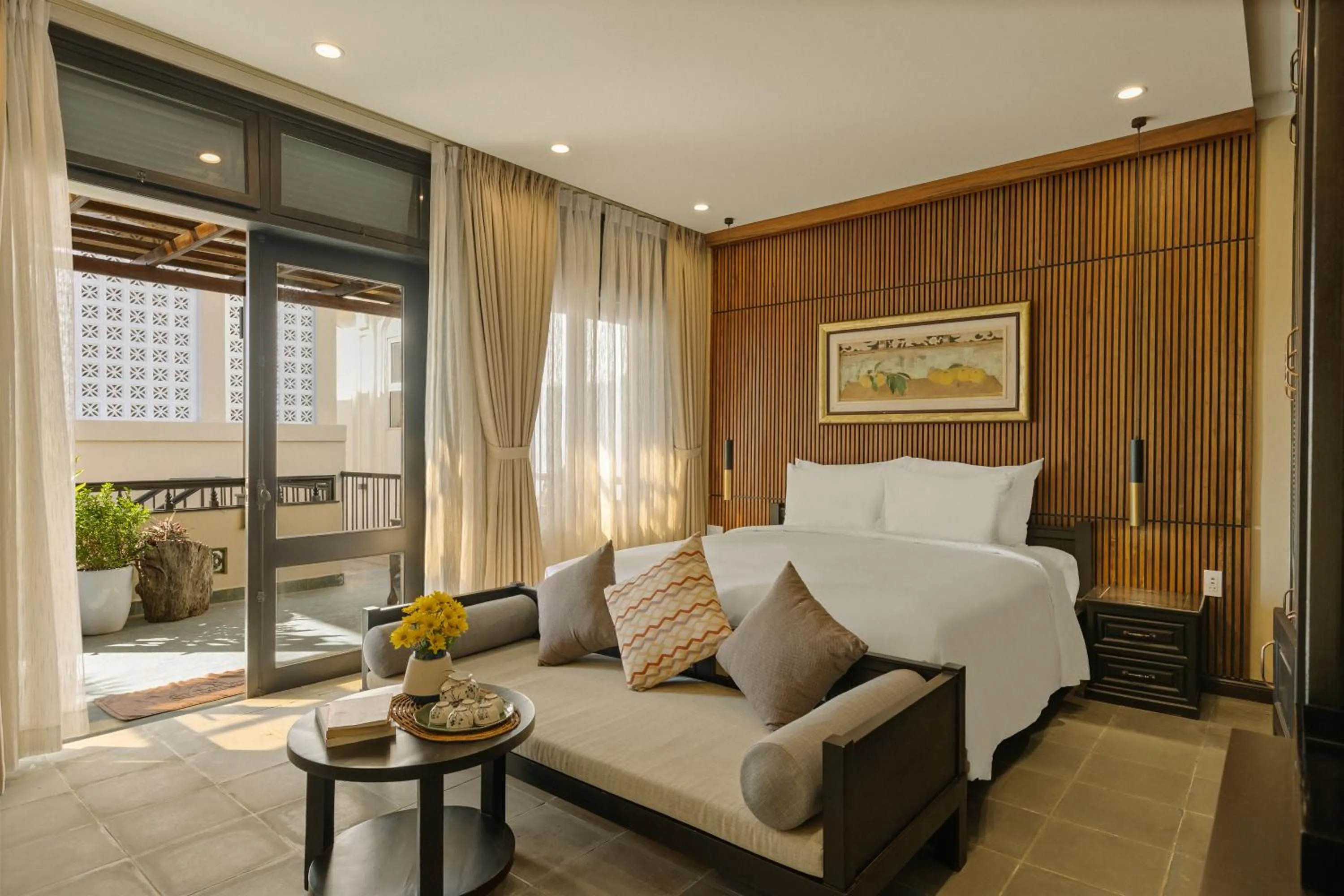 Bed in Sứ Retreat Hoi An - Riverfront Resort