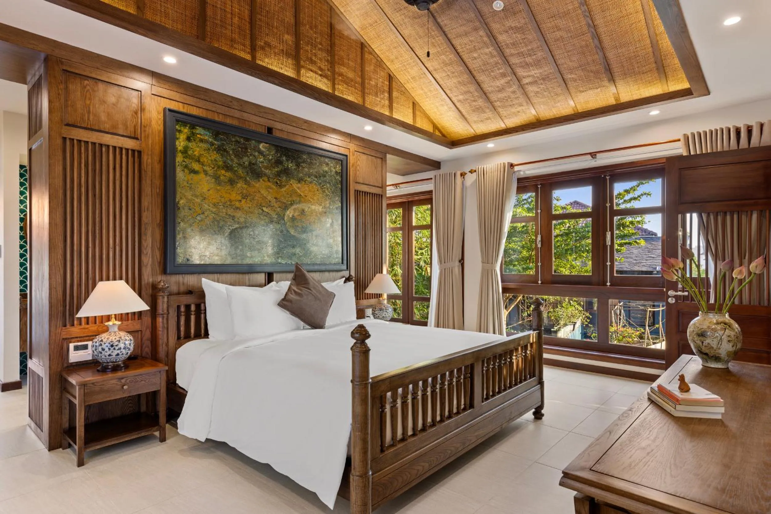 Bed in Sứ Retreat Hoi An - Riverfront Resort