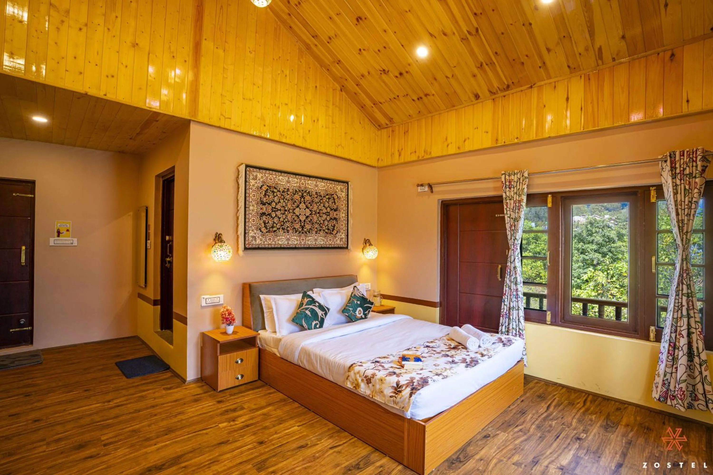Bed in Zostel Pahalgam