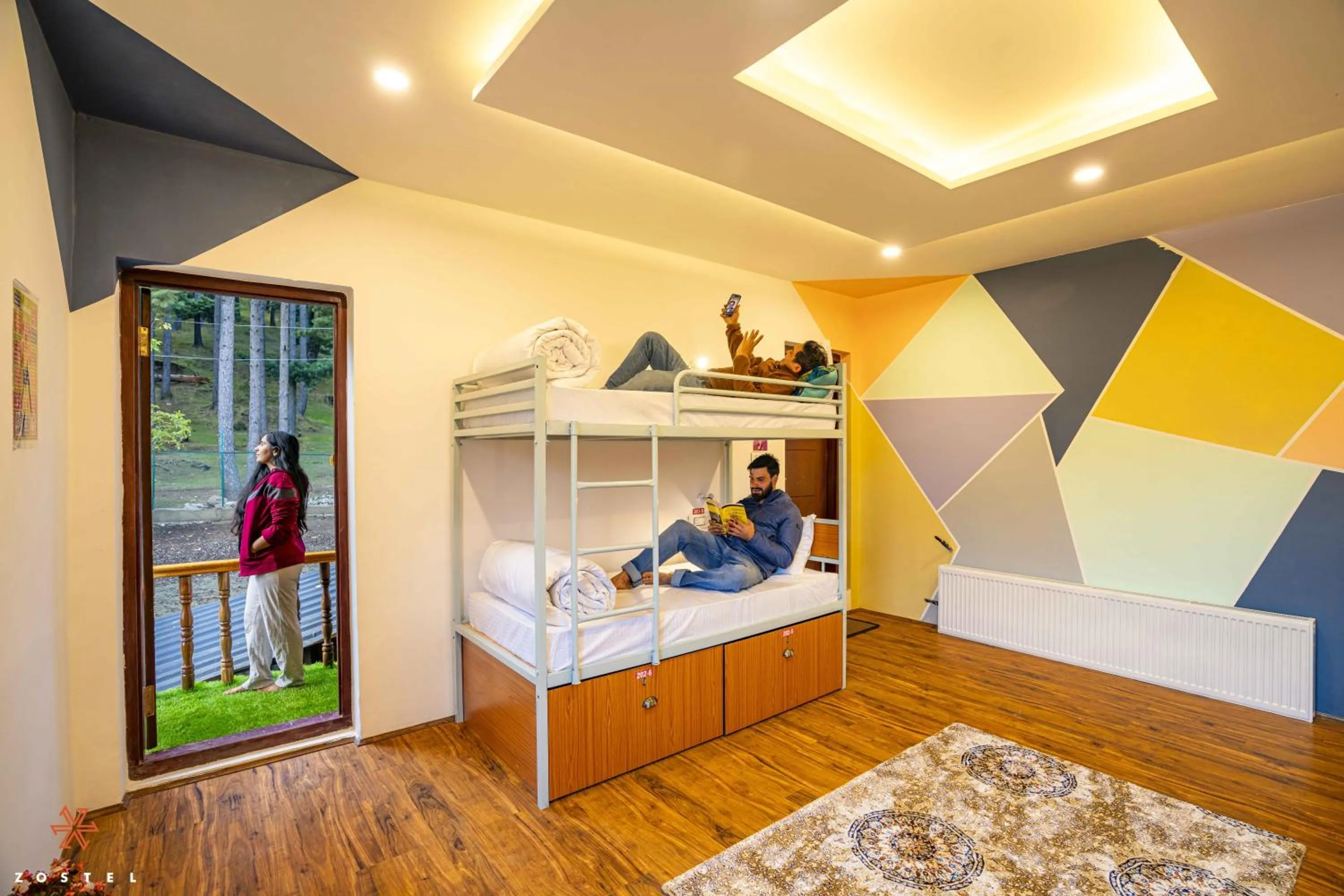 Bed in Zostel Pahalgam