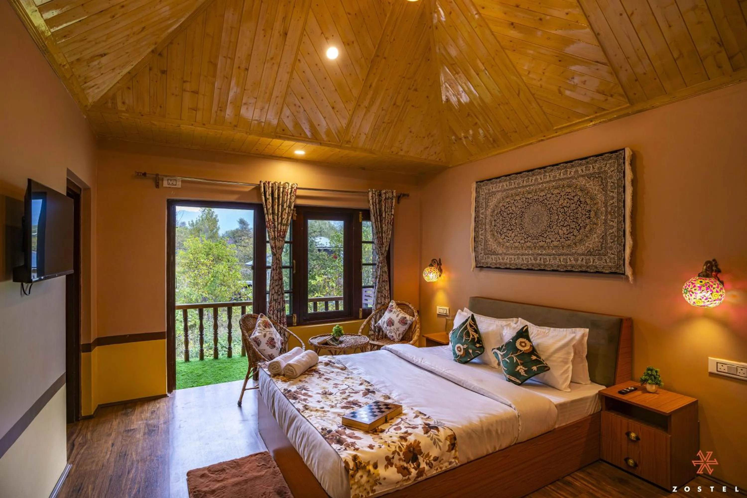 Bed in Zostel Pahalgam