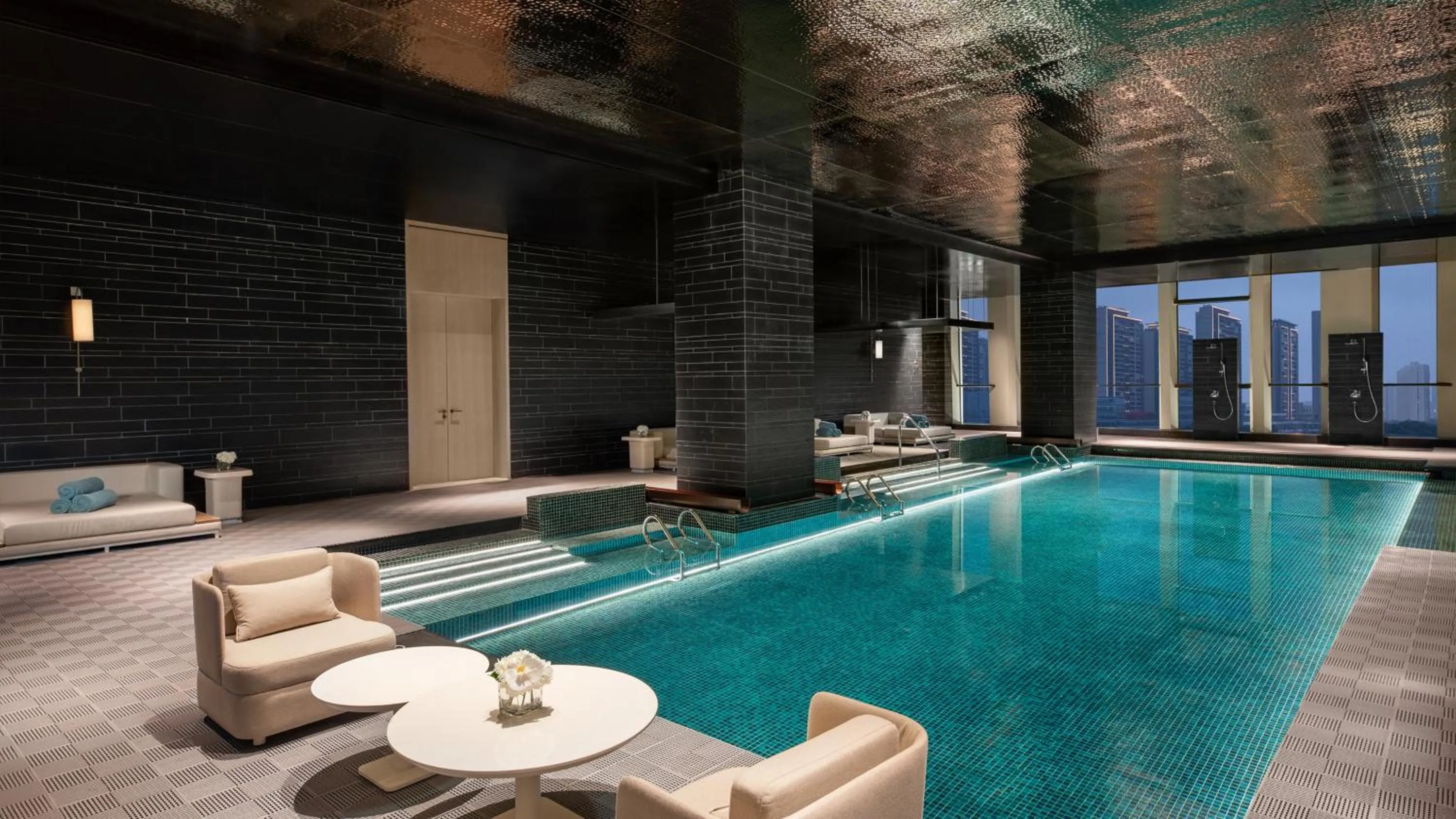 Swimming pool in InterContinental Wuxi Taihu New City by IHG