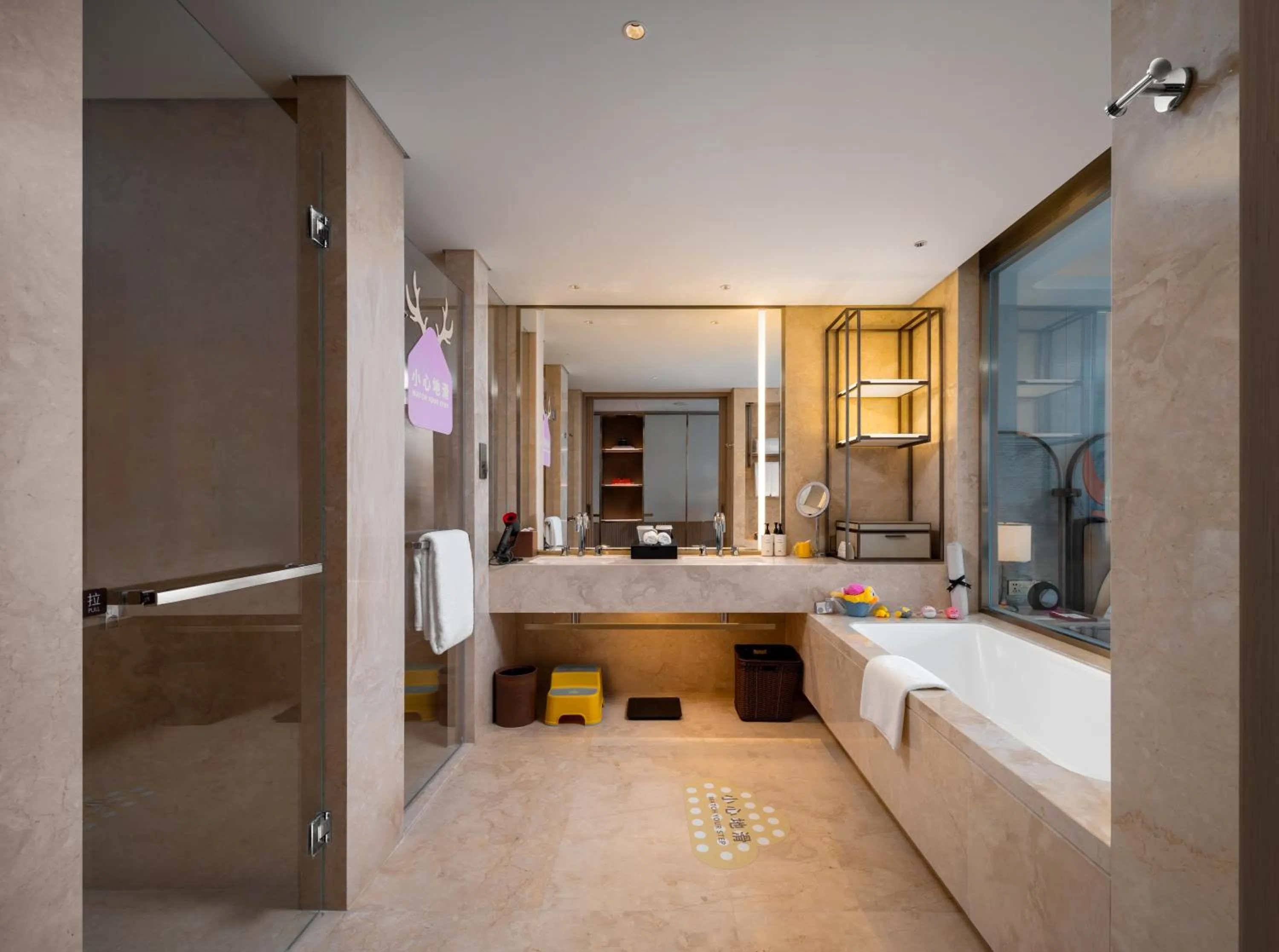 Bathroom, Bed in InterContinental Wuxi Taihu New City by IHG