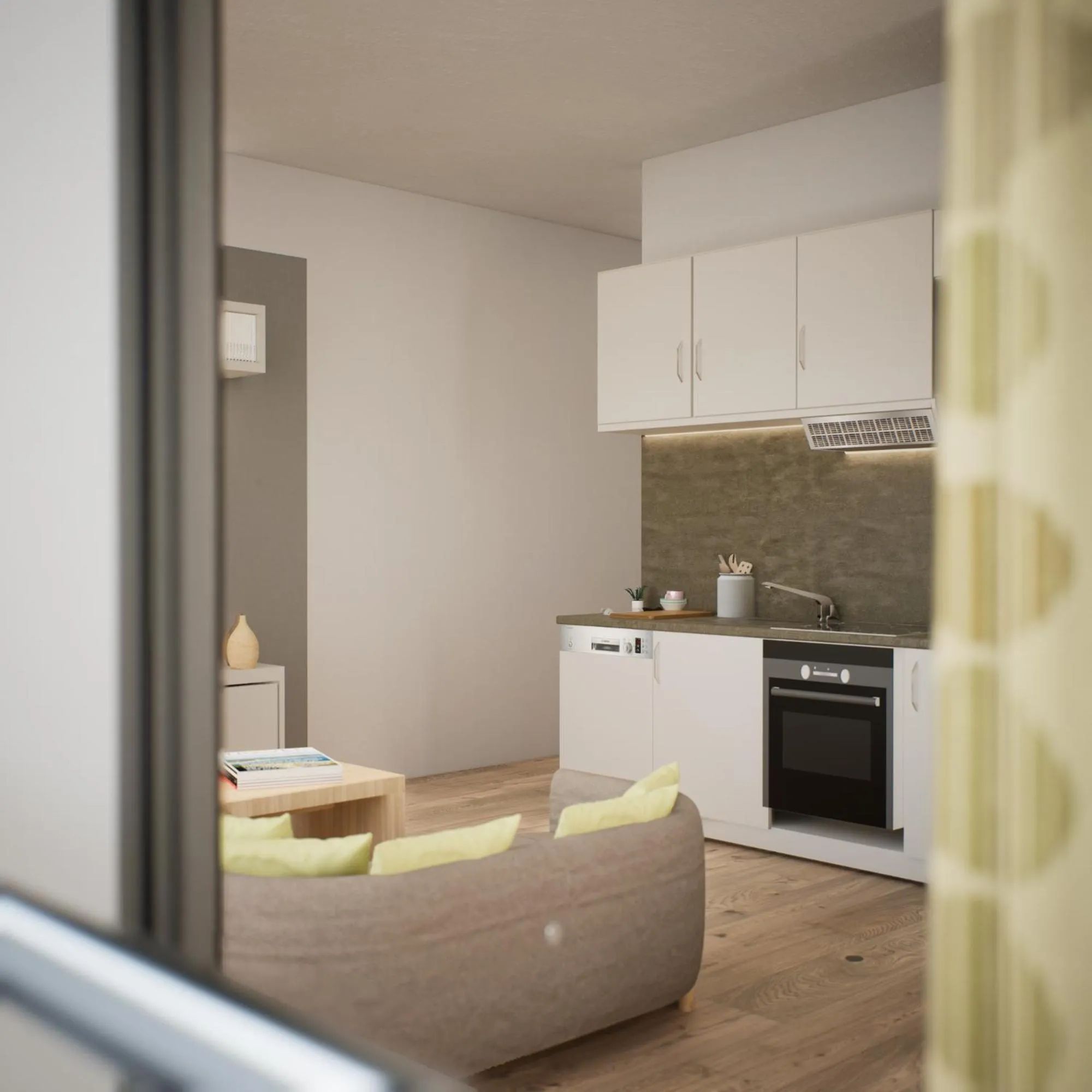 Kitchen or kitchenette in ADAPT APARTMENT HOTEL Wetzlar