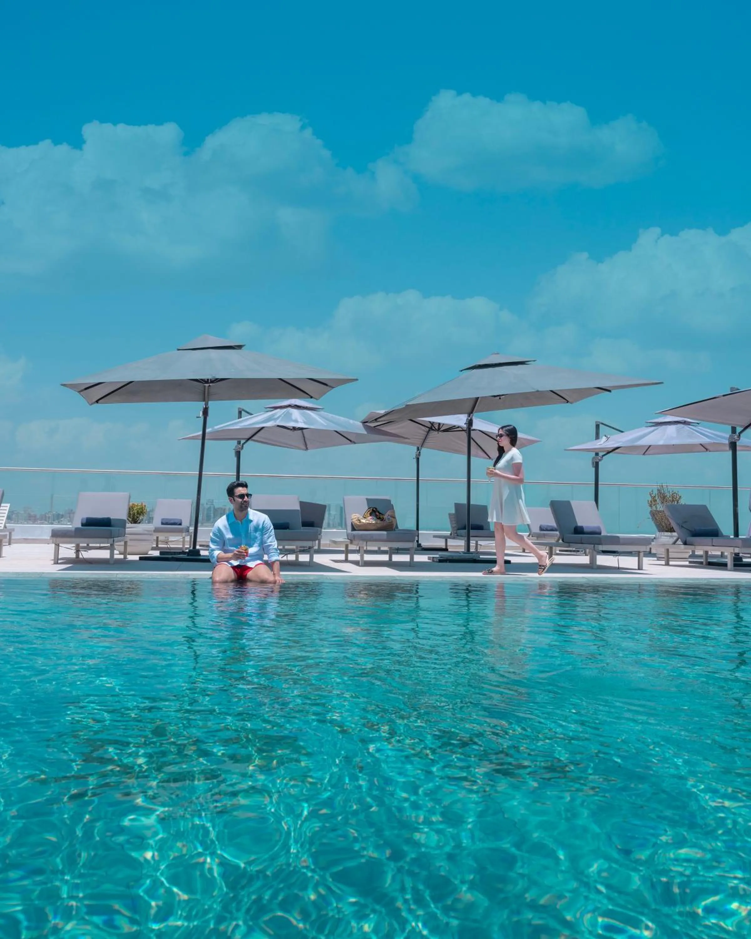 Pool view in Arabella Beach Hotel Kuwait, Vignette Collection by IHG