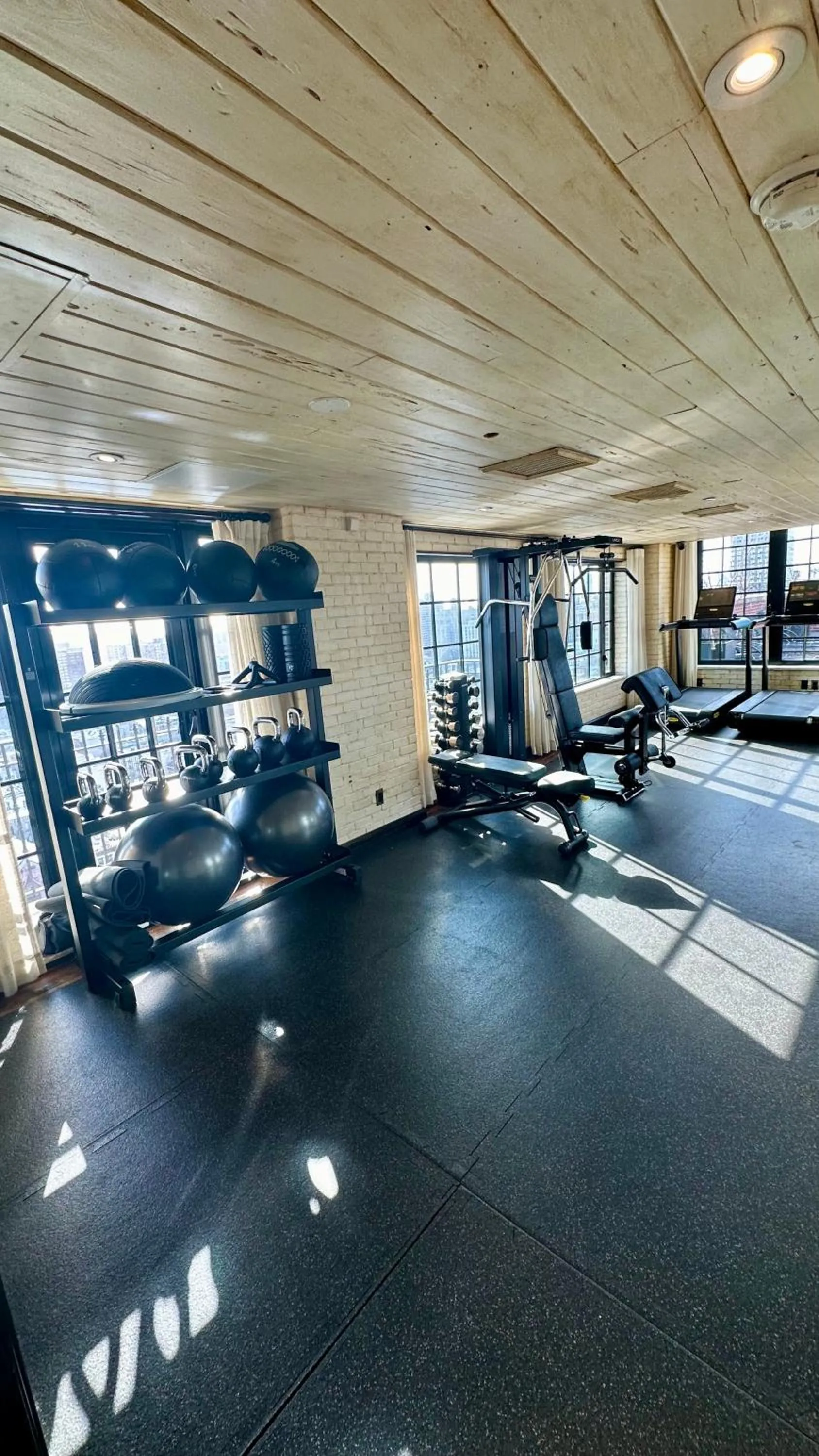Fitness centre/facilities in The Ludlow Hotel