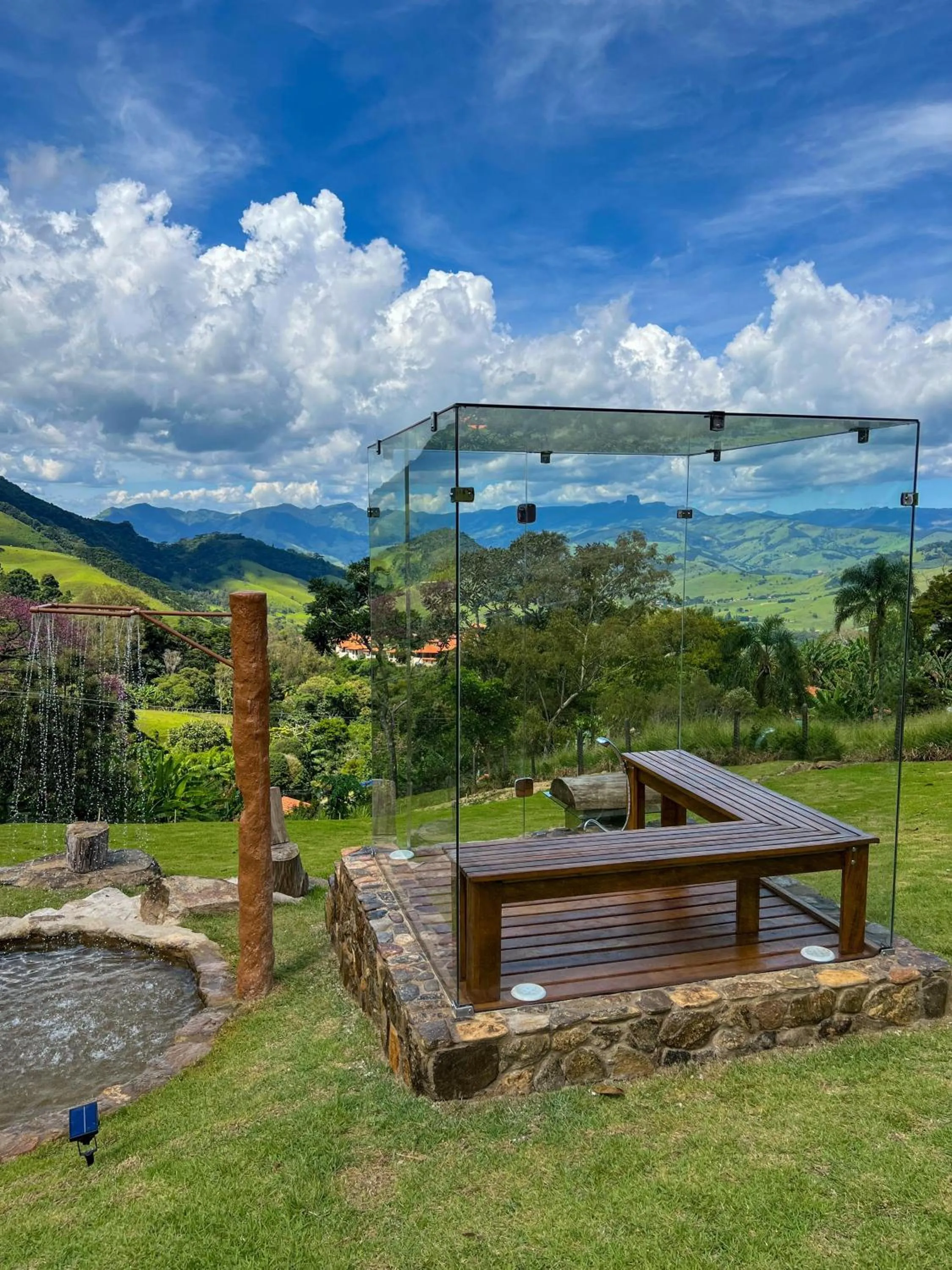 Steam room in Chalés Quinta da Boa Vista