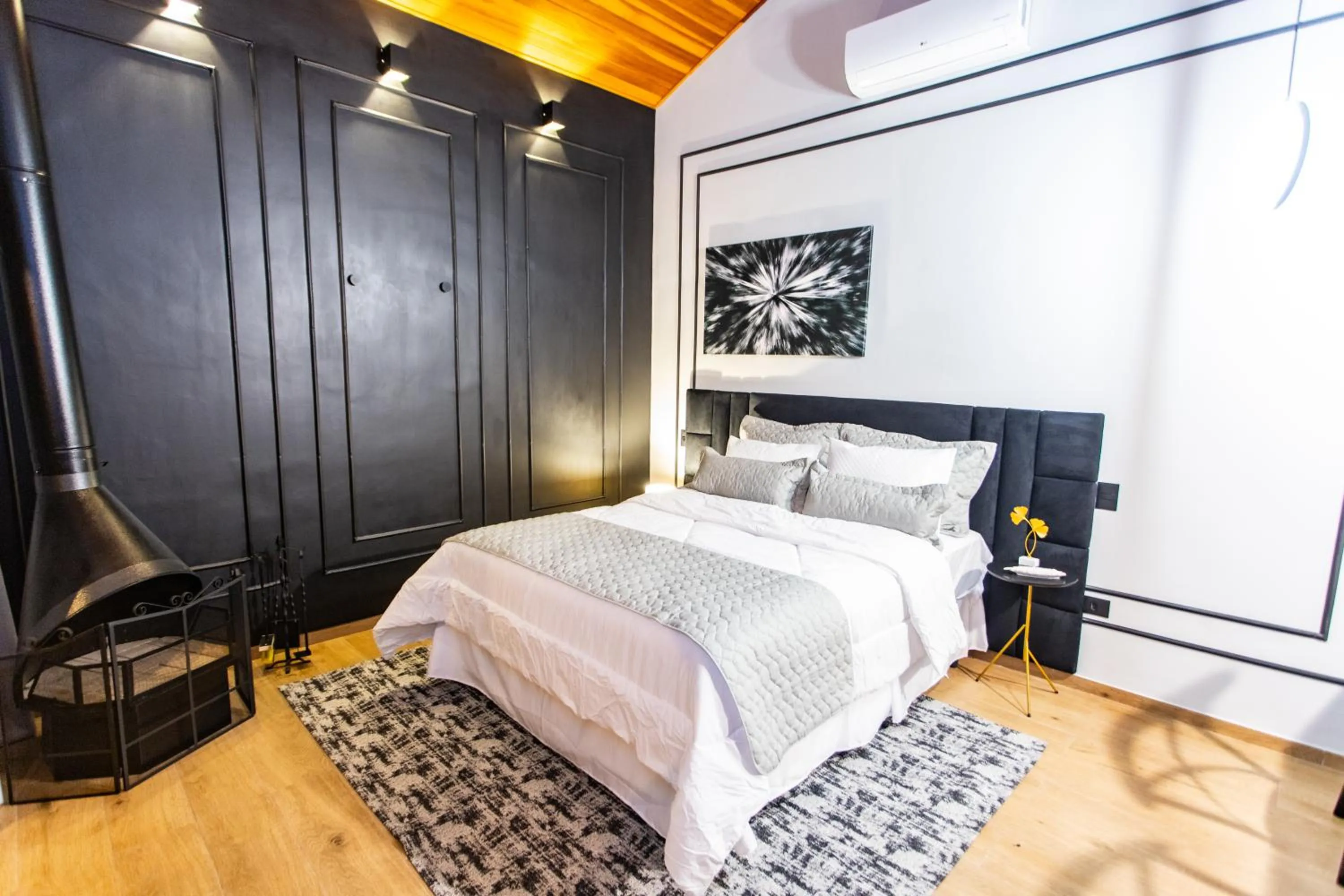 Bed in Chalés Quinta da Boa Vista