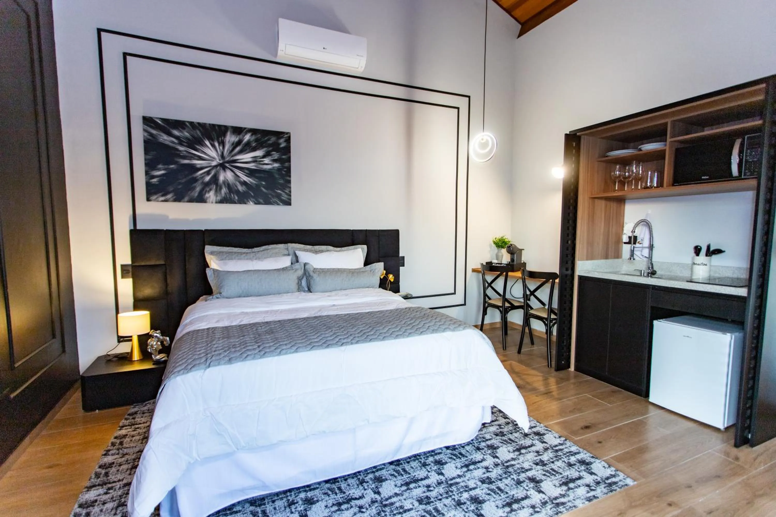 Bed in Chalés Quinta da Boa Vista