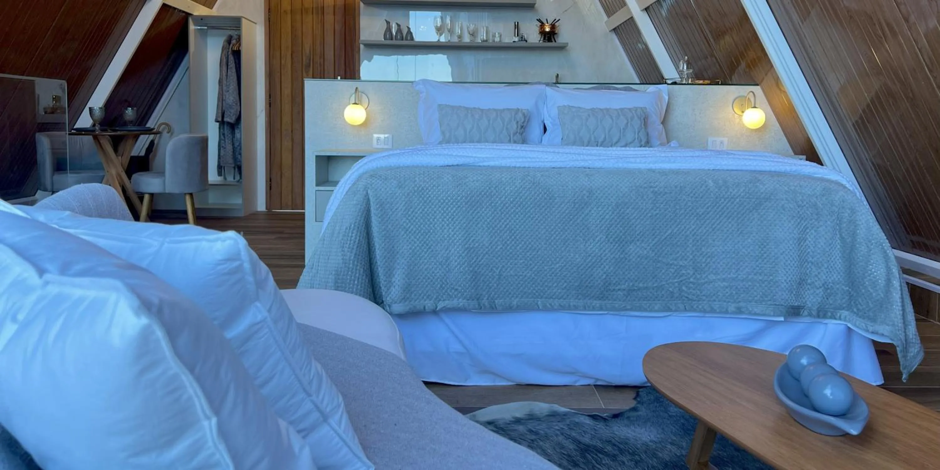 Bed in Chalés Quinta da Boa Vista