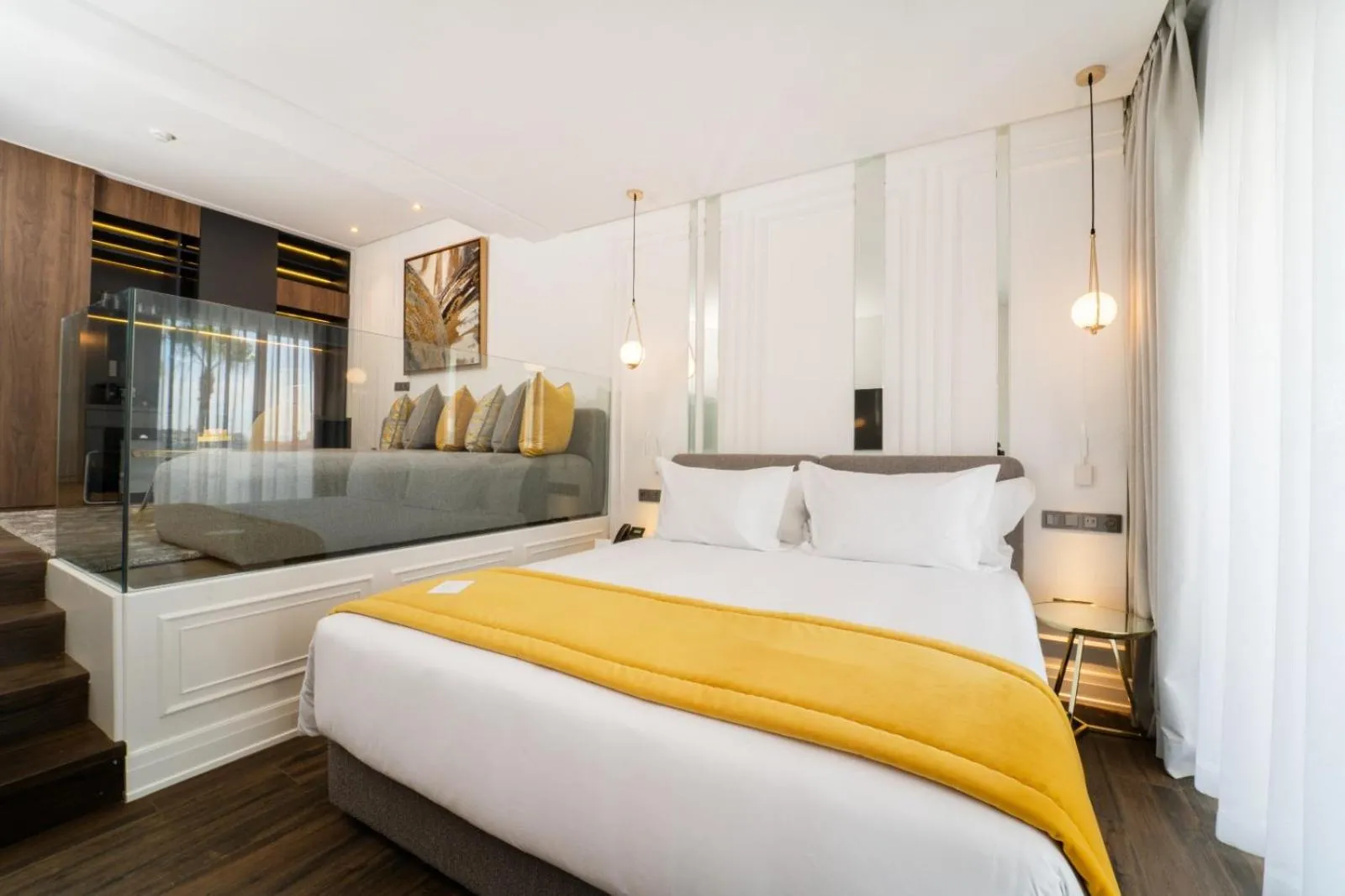 Bed in Petit Palace Suites Hotel