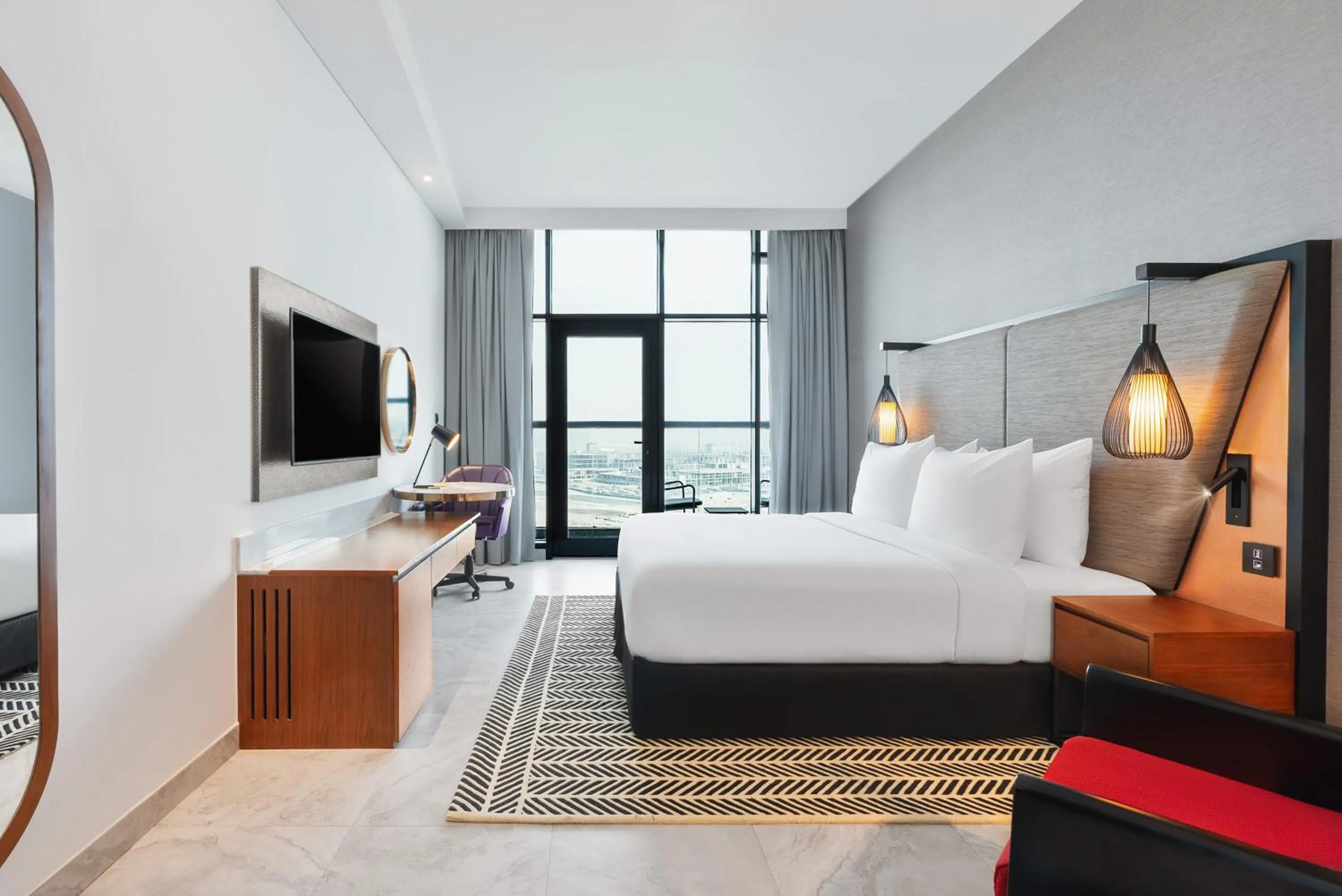 Bed in The First Collection Waterfront, Dubai, a Tribute Portfolio Hotel