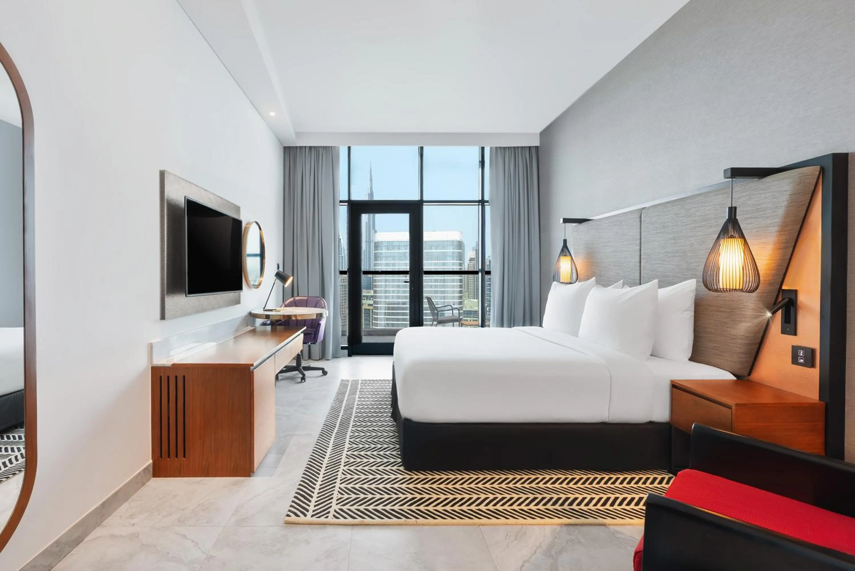 Bed in The First Collection Waterfront, Dubai, a Tribute Portfolio Hotel