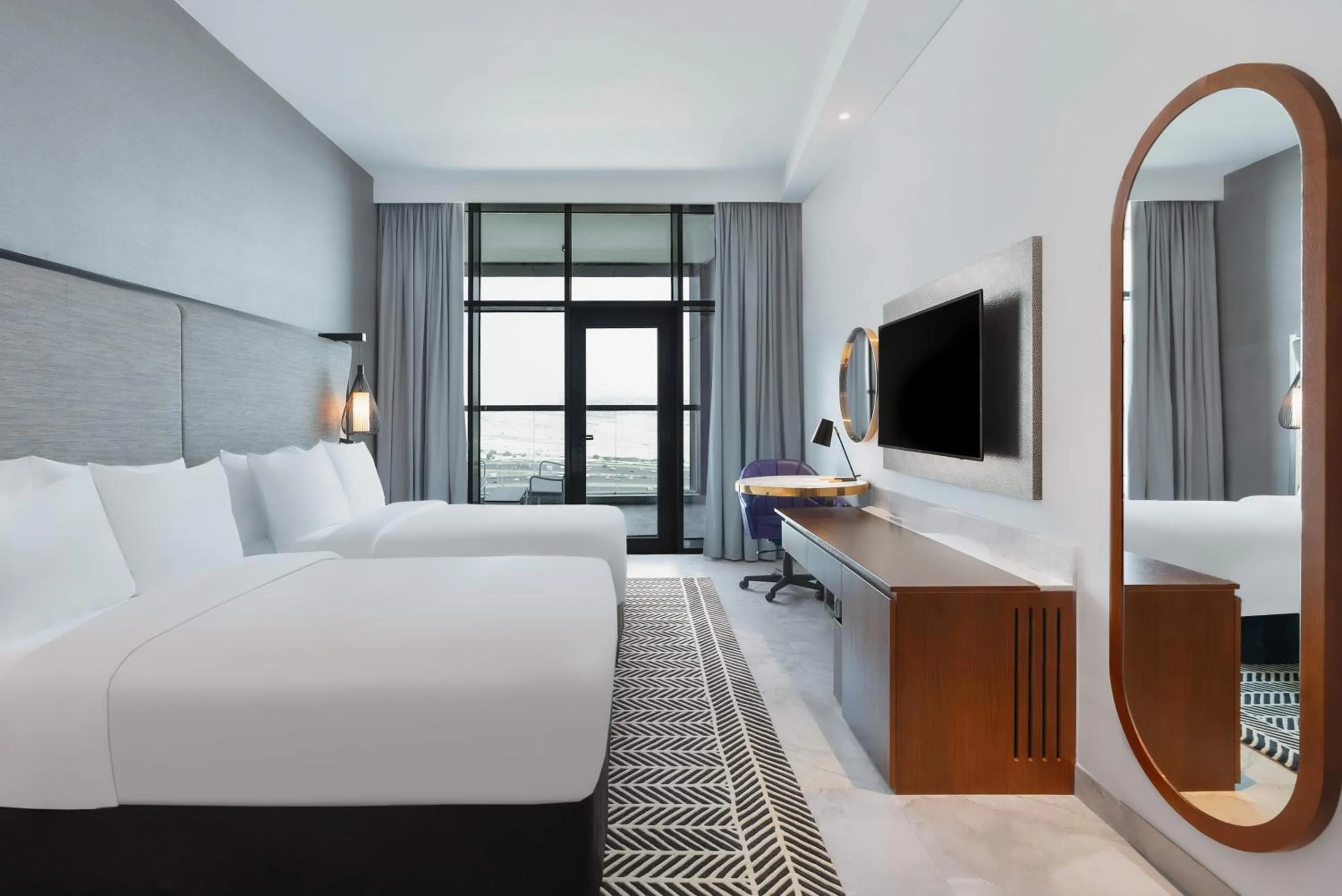 Bedroom, Bed in The First Collection Waterfront, Dubai, a Tribute Portfolio Hotel