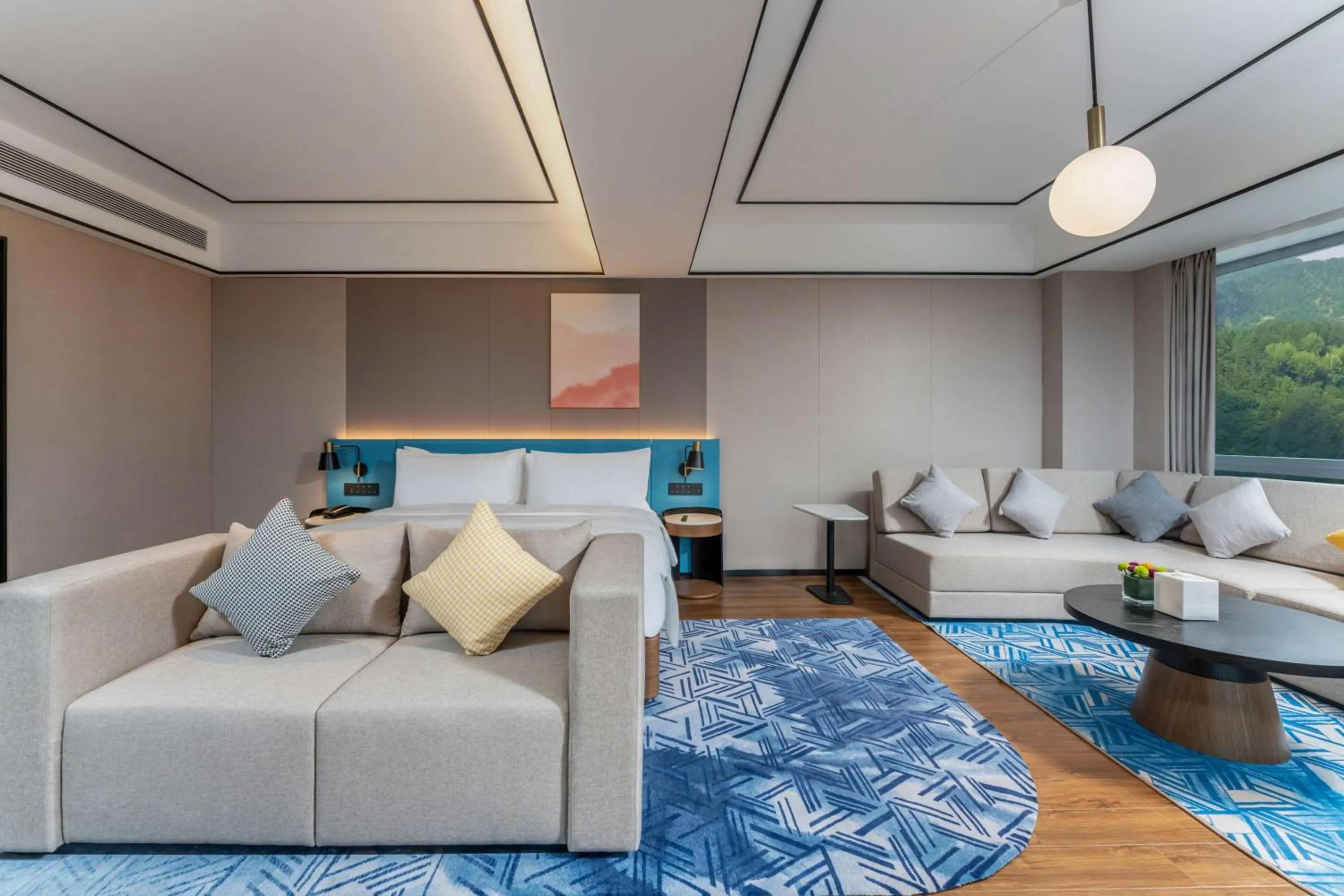 Living room in Hilton Garden Inn Huzhou High-Speed Railway Station