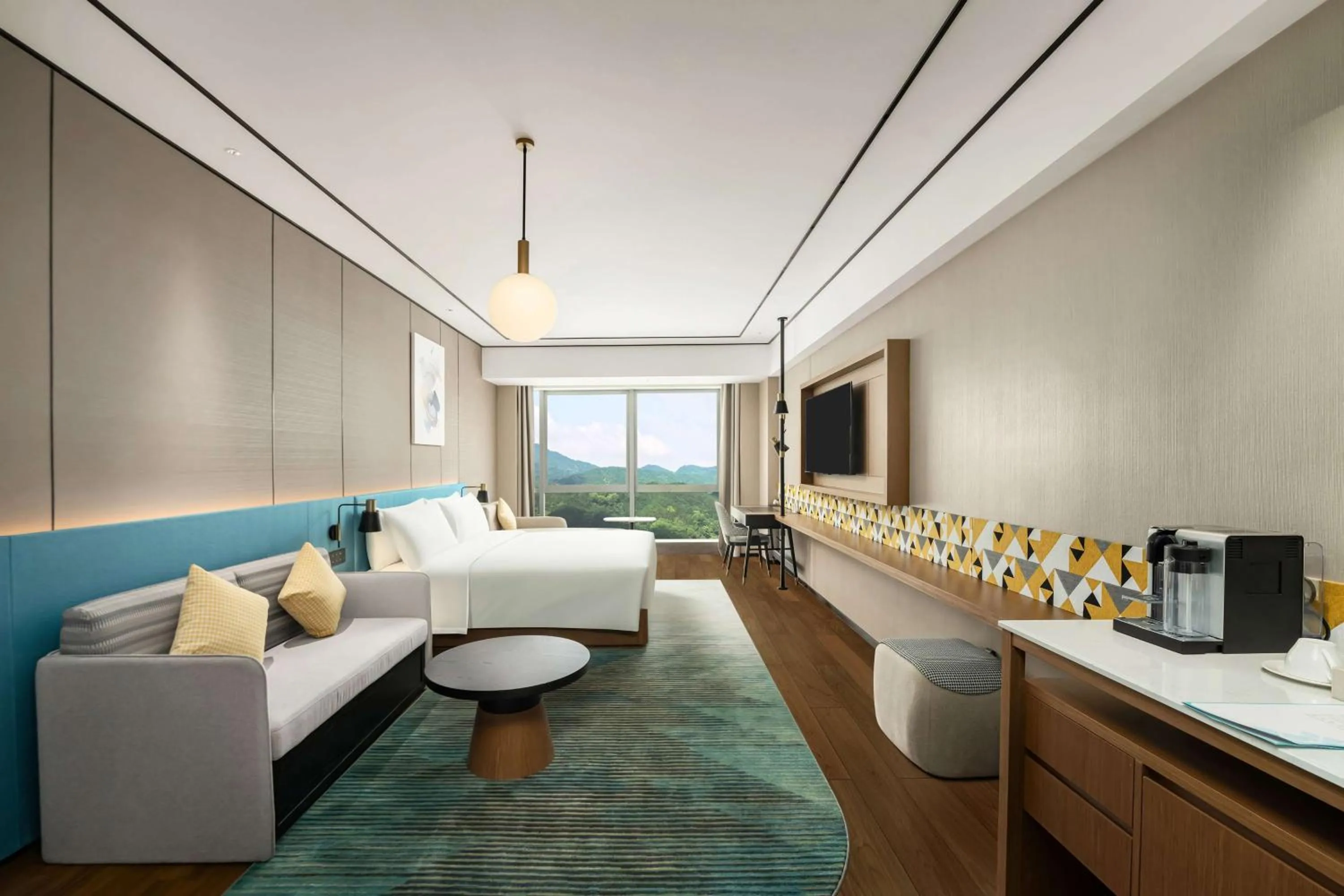 Living room in Hilton Garden Inn Huzhou High-Speed Railway Station