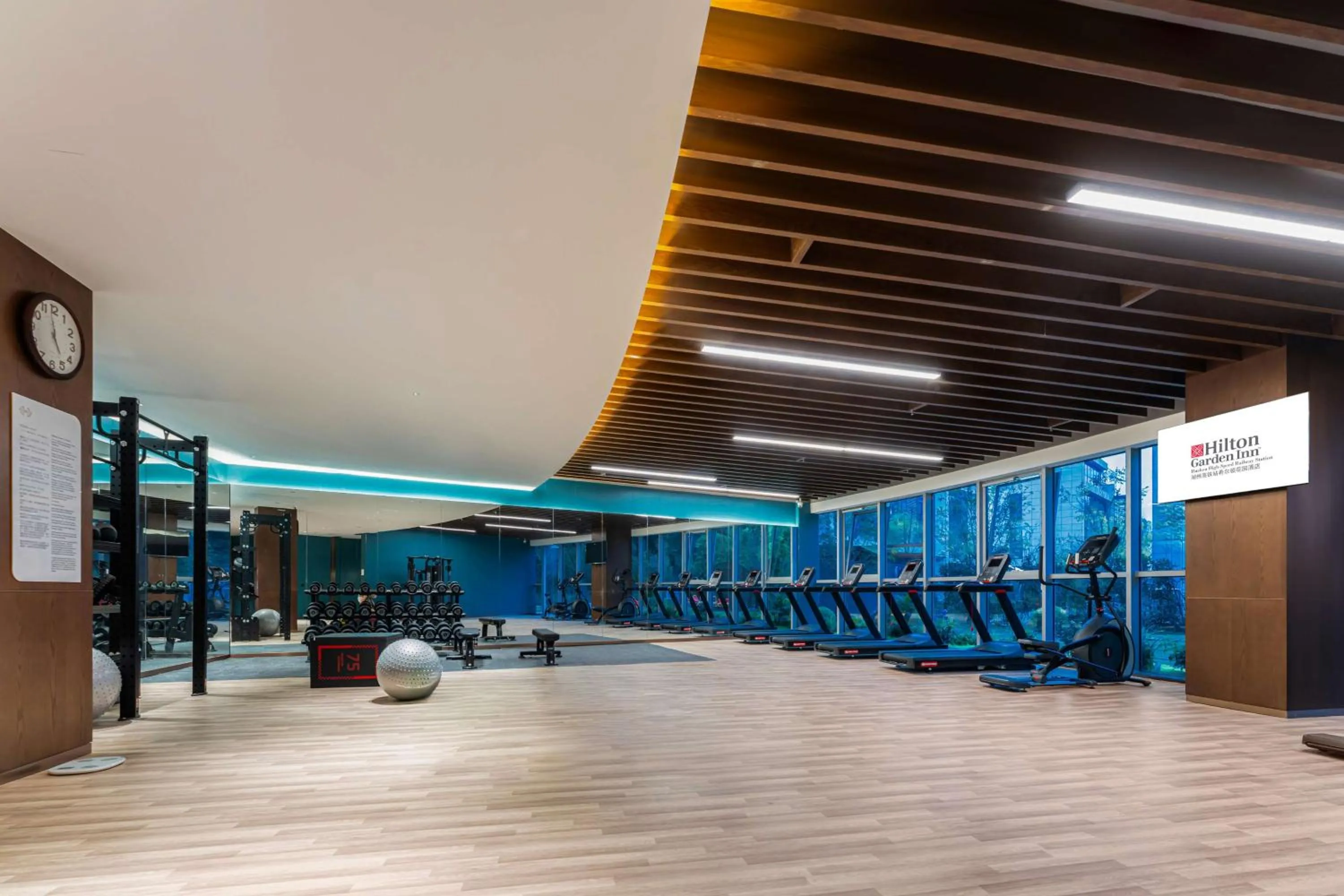 Fitness centre/facilities in Hilton Garden Inn Huzhou High-Speed Railway Station