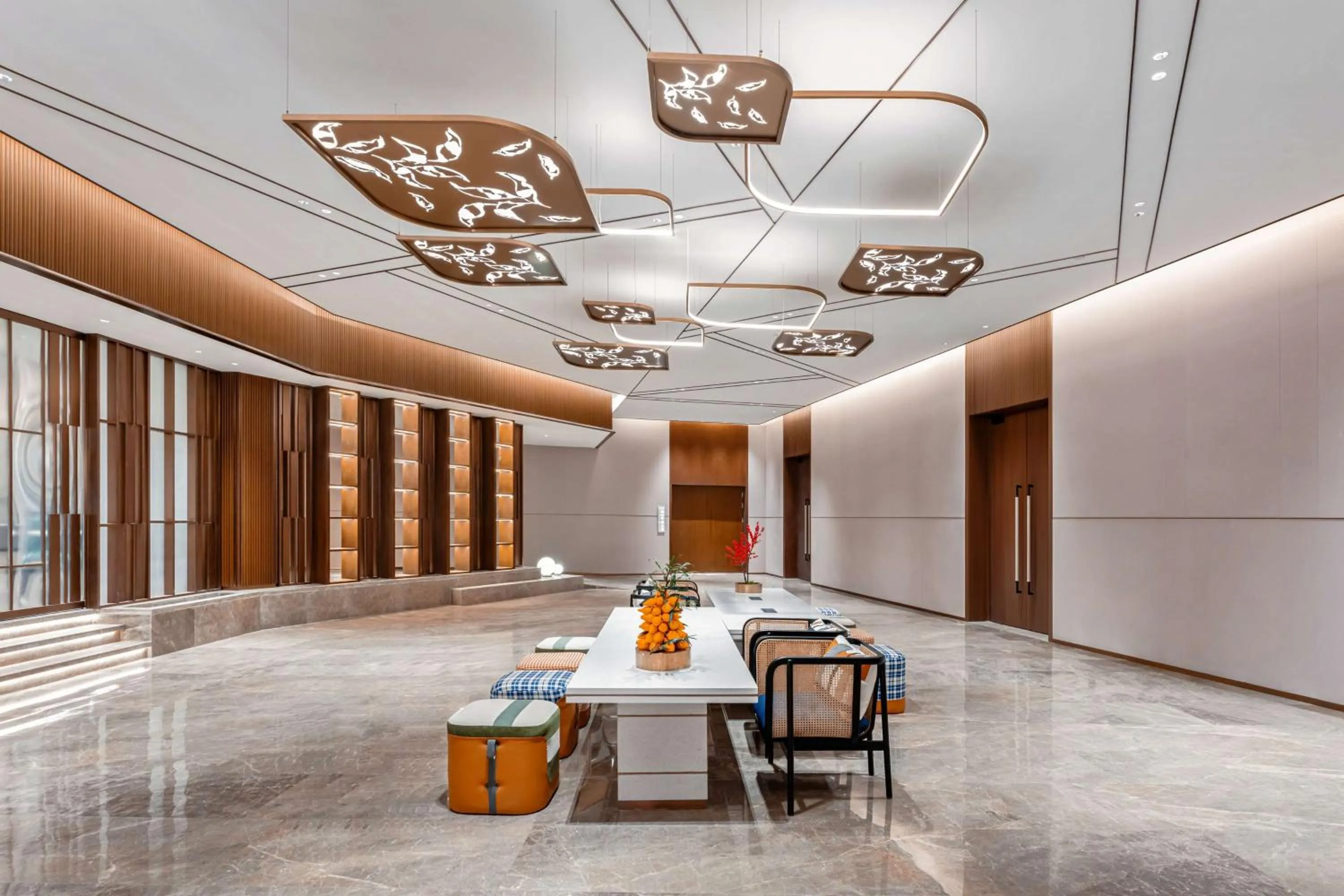 Lobby or reception in Hilton Garden Inn Huzhou High-Speed Railway Station