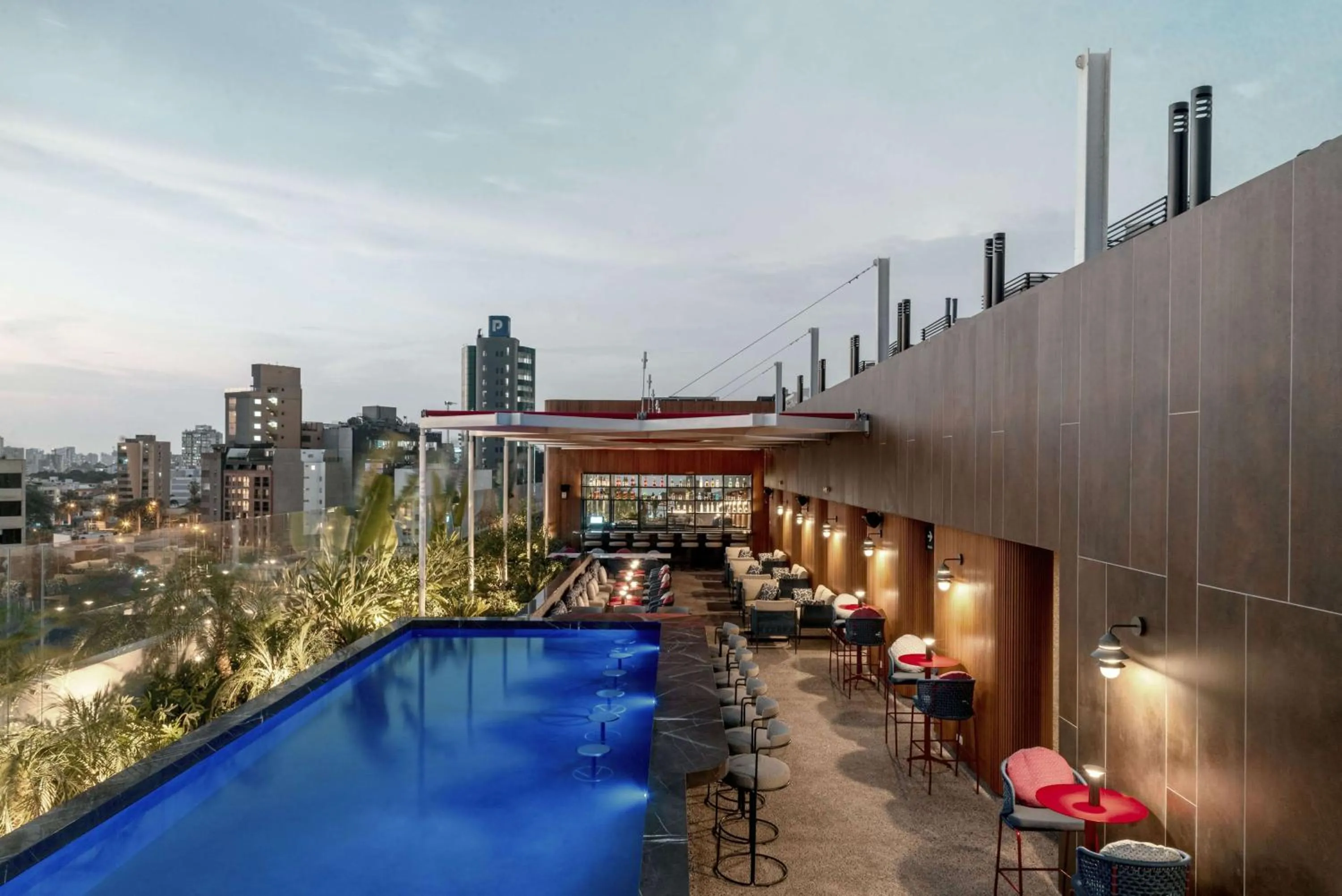 Pool view in Doubletree By Hilton Lima San Isidro