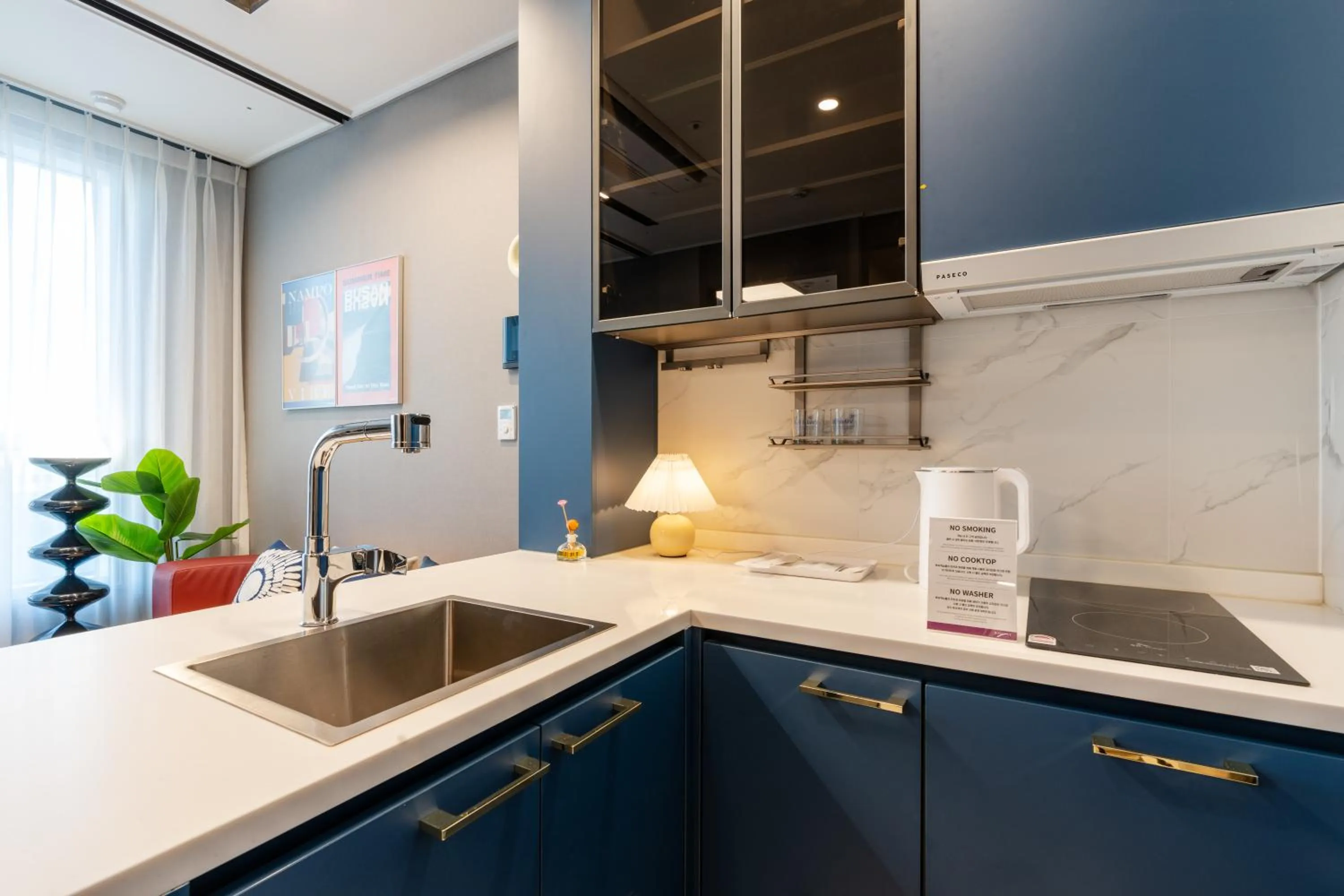 Kitchen or kitchenette in Radiant Nampo Hotel