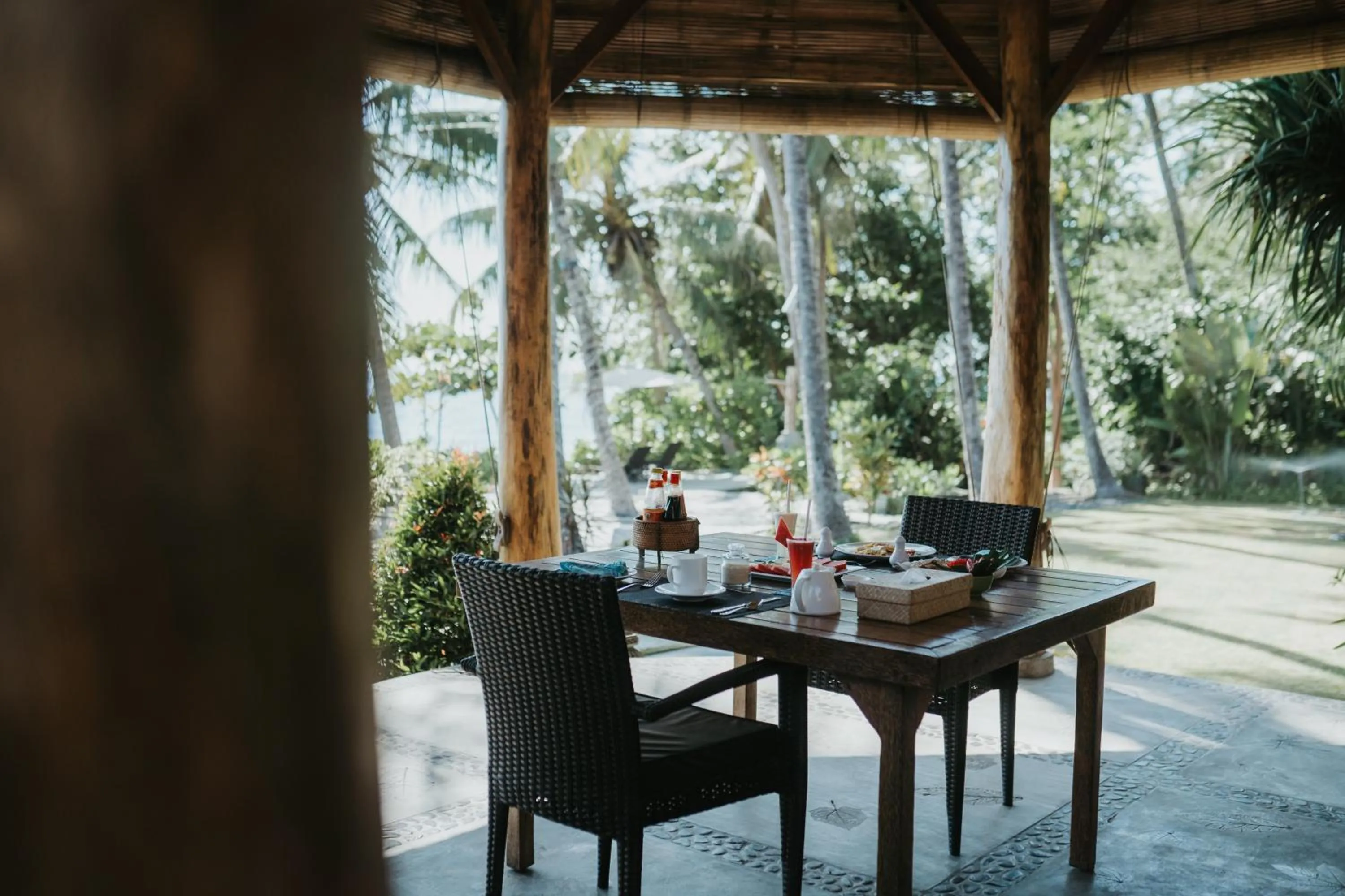Dining area in ALOKA BAHARI Villas