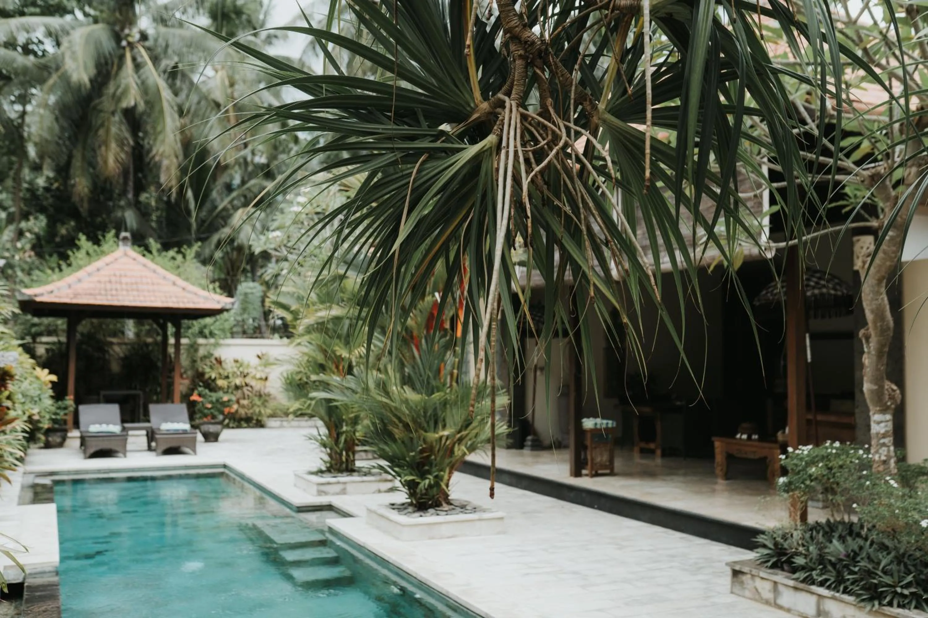 Pool view in ALOKA BAHARI Villas