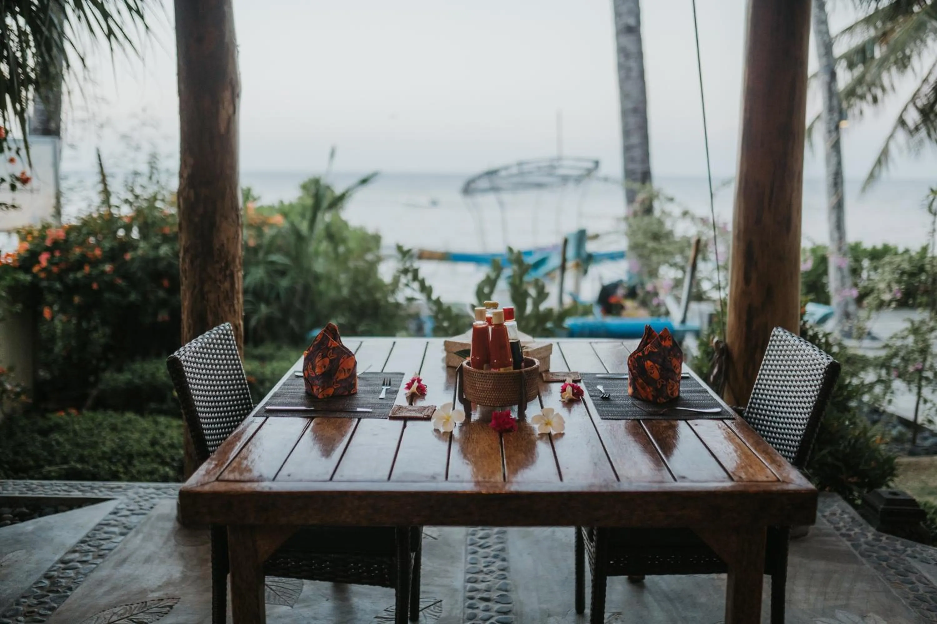 Dining area in ALOKA BAHARI Villas