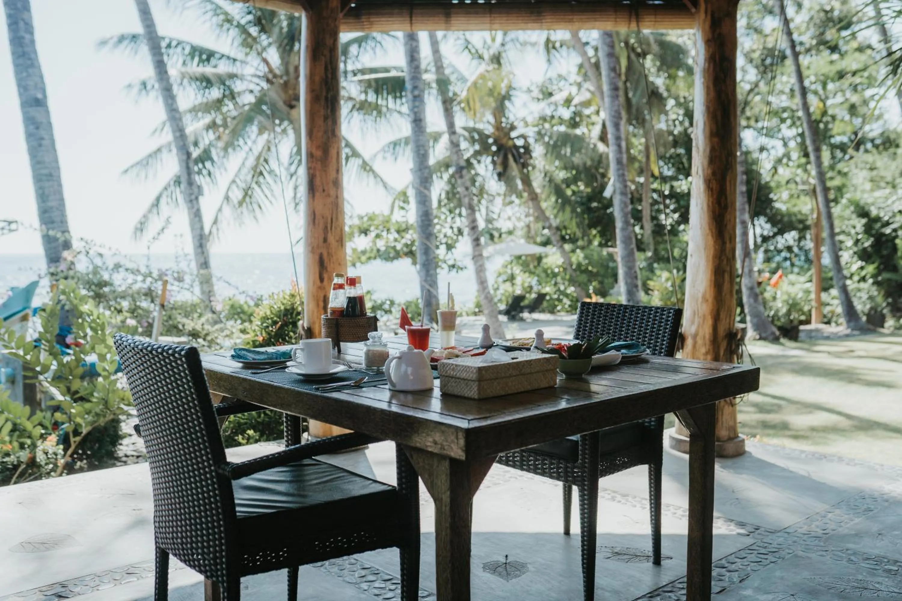 Dining area in ALOKA BAHARI Villas