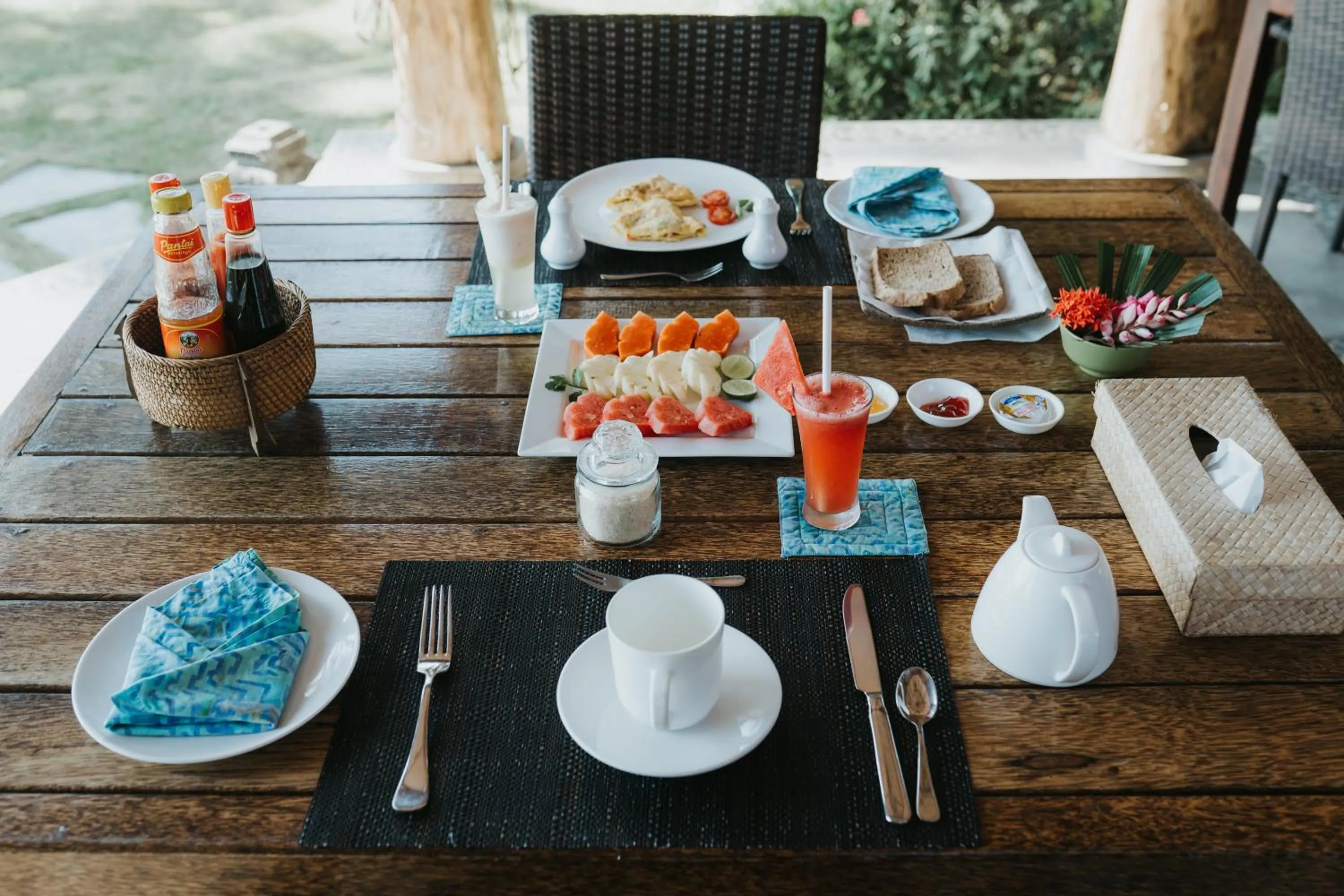 Breakfast in ALOKA BAHARI Villas
