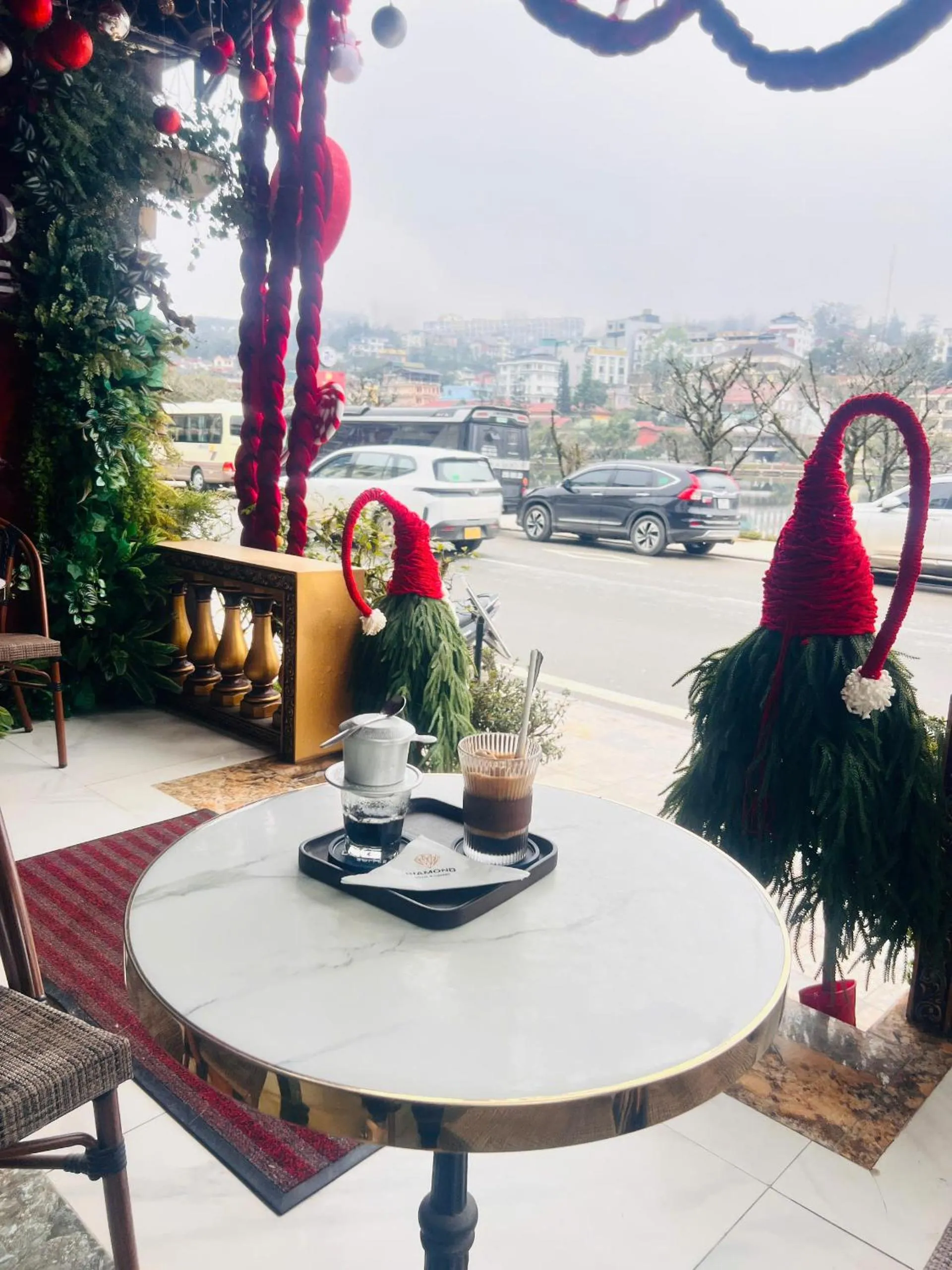 Seating area in Diamond Hotel Sapa
