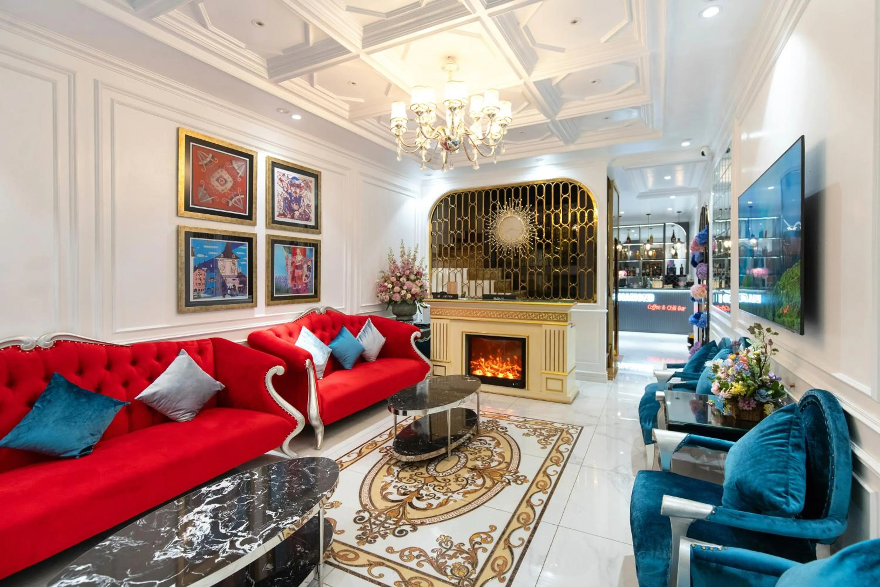 Living room in Diamond Hotel Sapa