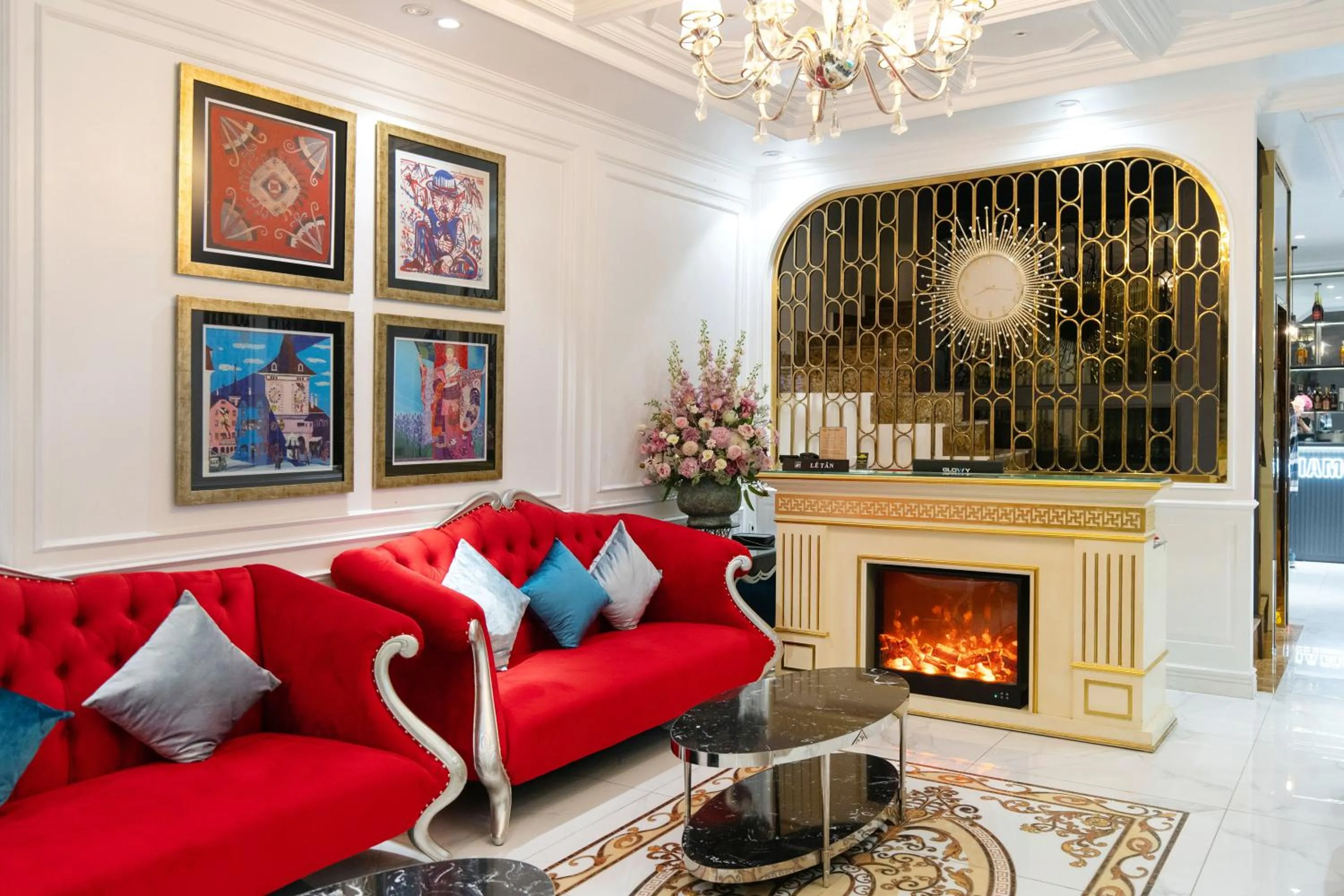 Living room in Diamond Hotel Sapa