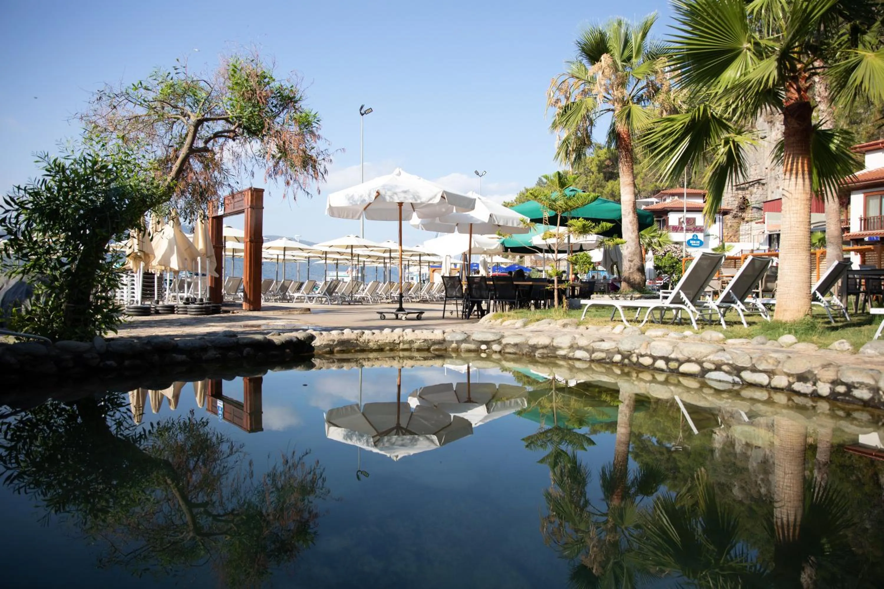 Pool view in İskelem Otel
