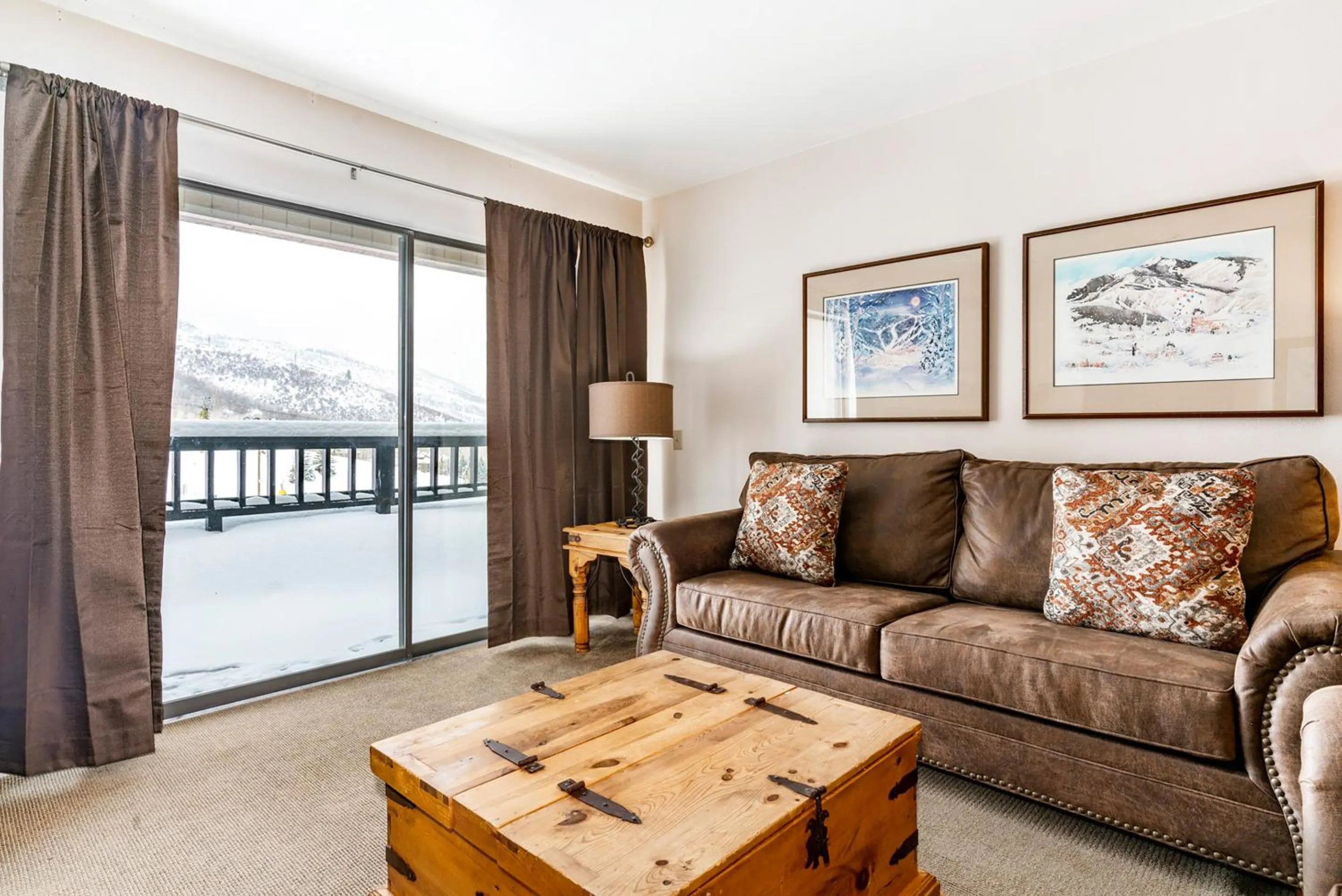 Seating area in The Loft at Mountain Village by All Seasons Resort Lodging