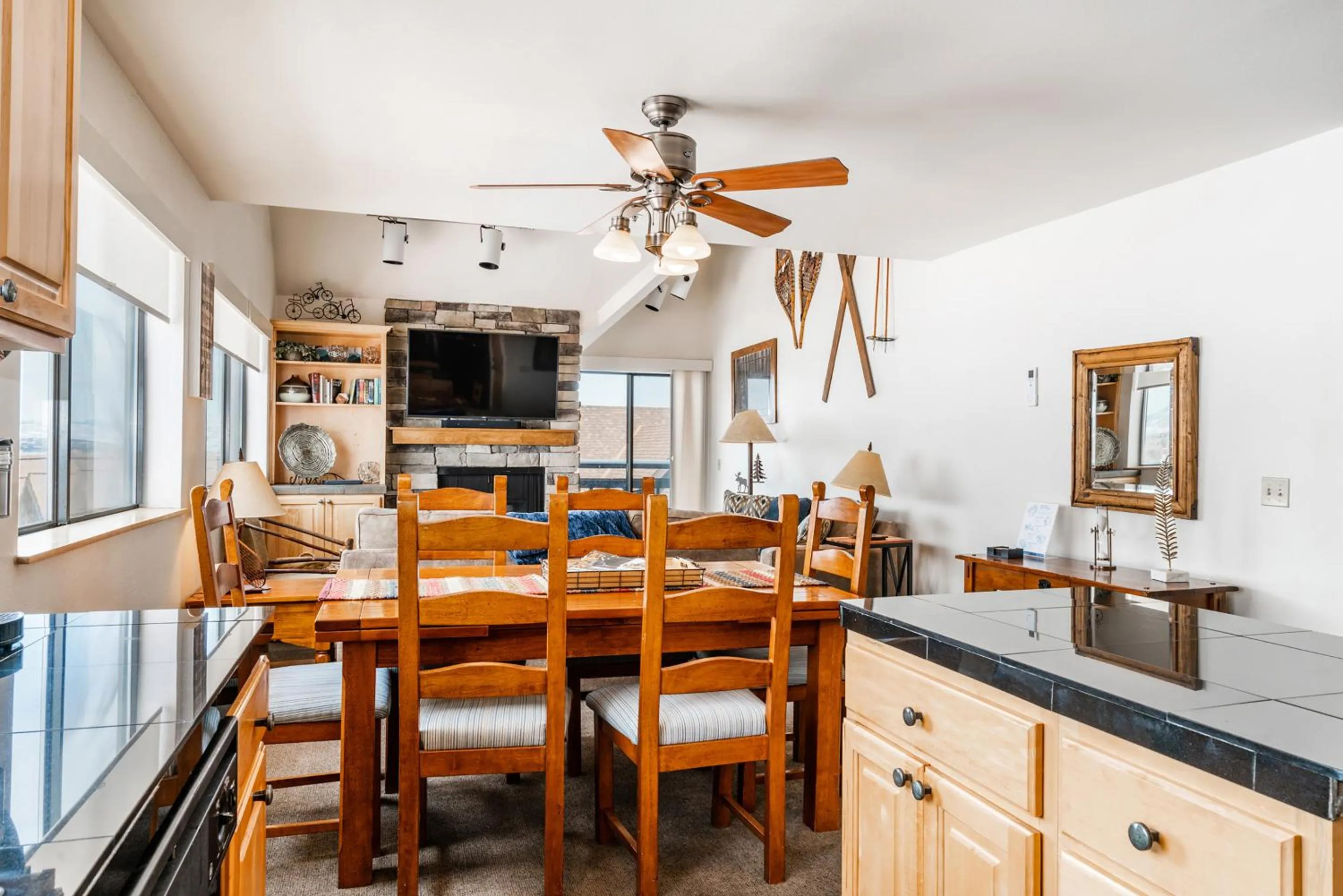 Living room in The Loft at Mountain Village by All Seasons Resort Lodging