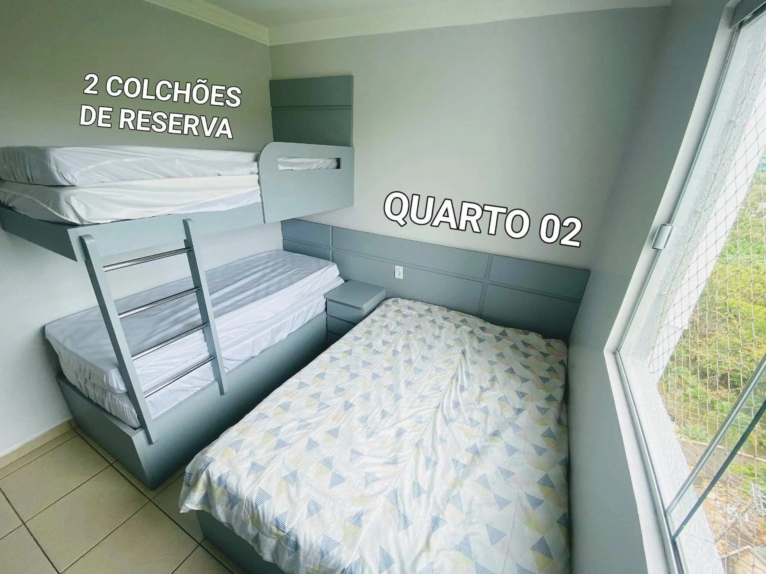 Bedroom, Bed in Rio Quente GO Apto 7 Pessoas 2 Qtos