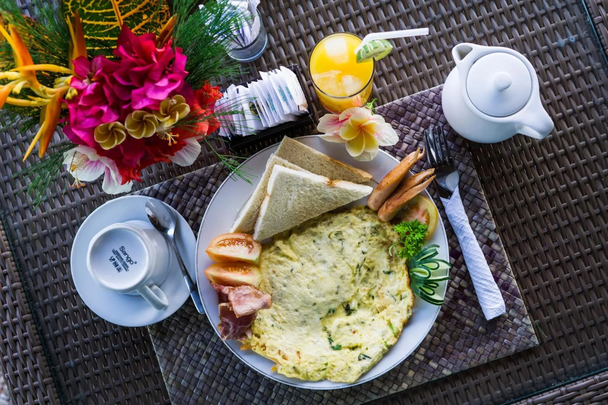 Food close-up in Laguna Reef Huts