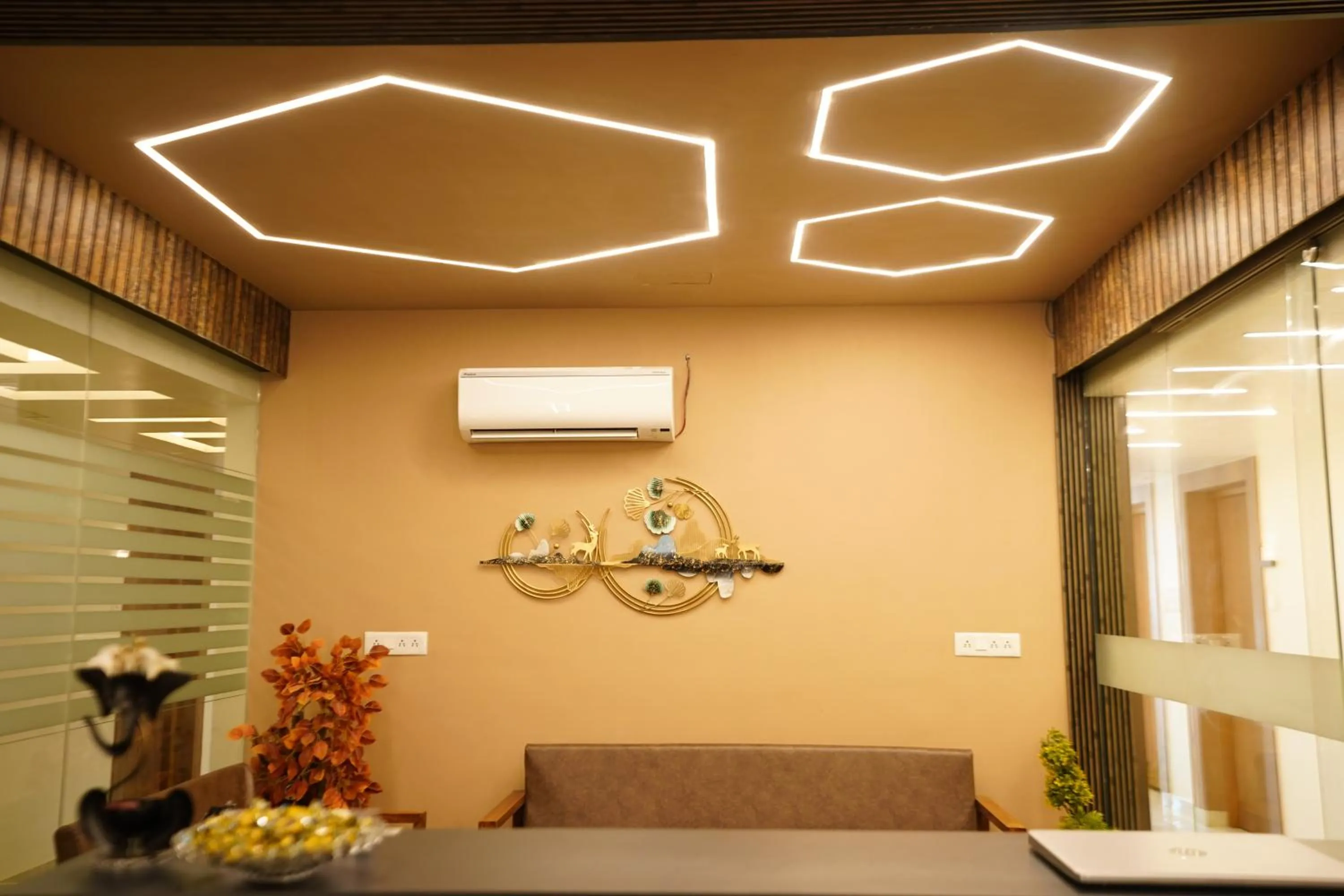 Living room in DrizzleDrop Inn Chennai