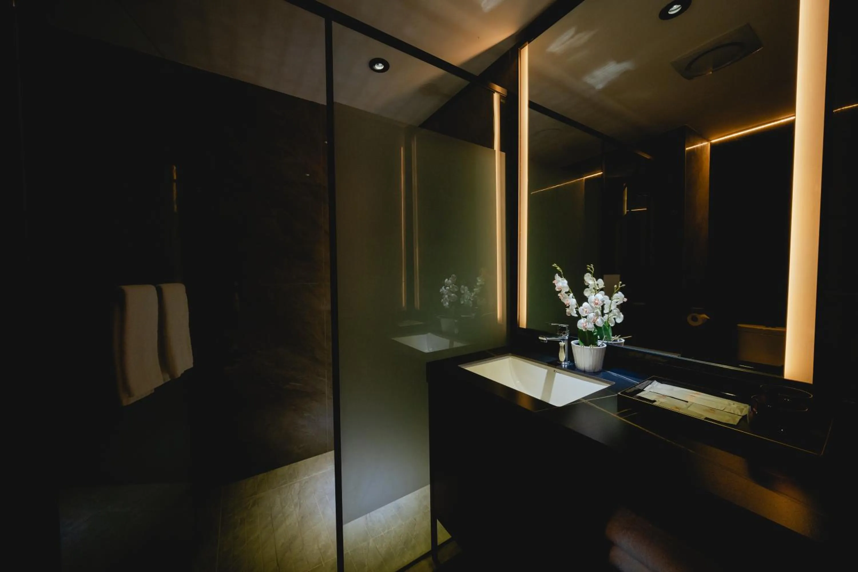 Bathroom in Monkeys Canopy Resort