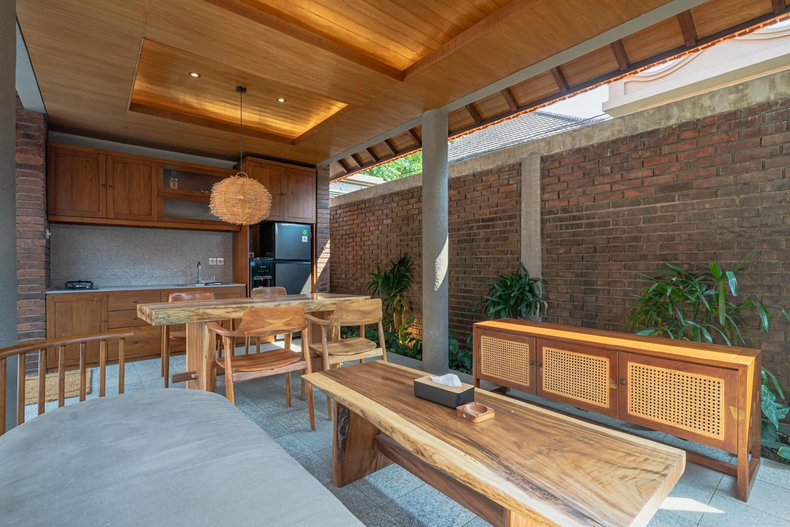 Kitchen or kitchenette in Serenia Villas Amed