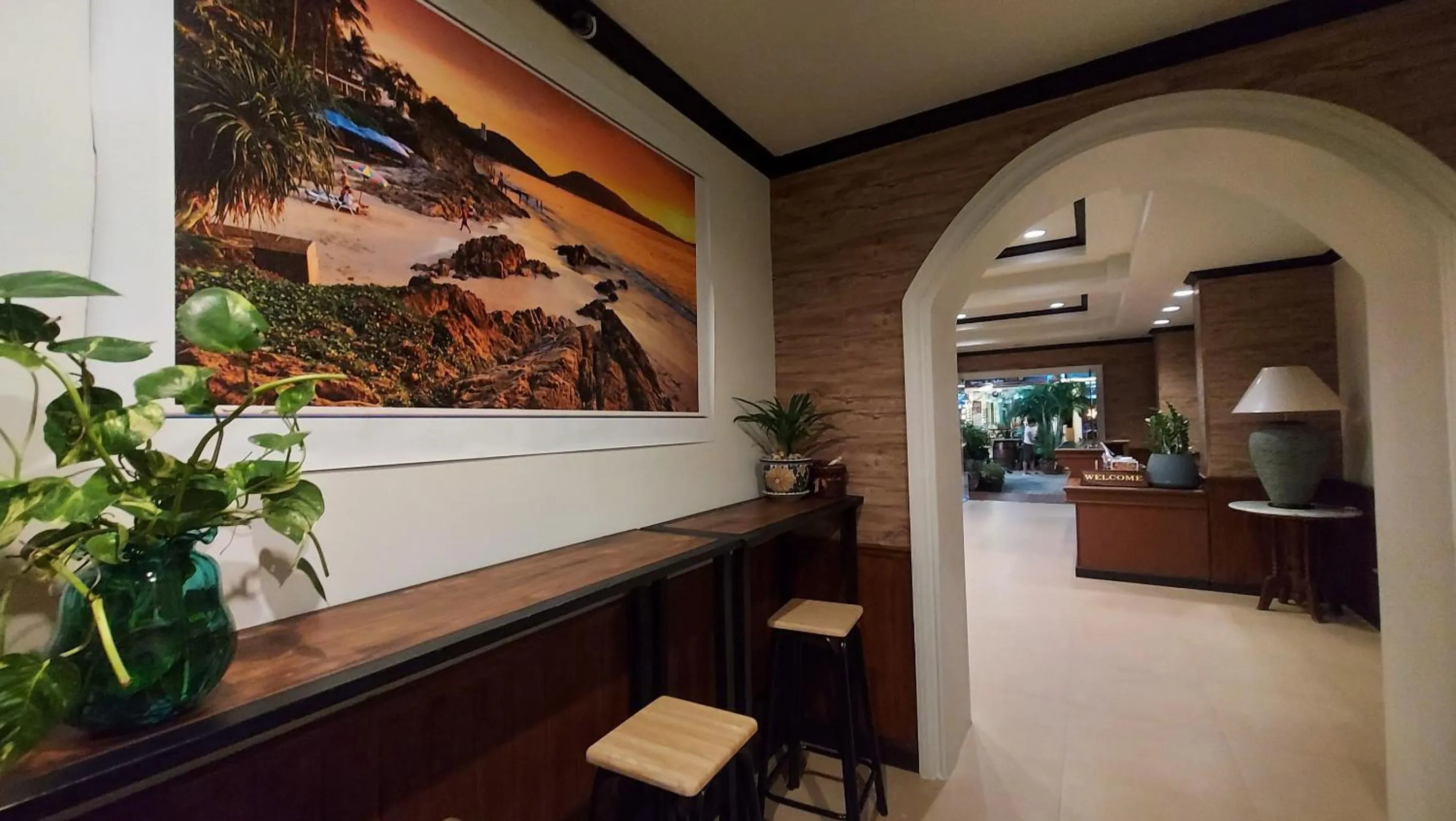 Seating area in Sawasdee Apartment Patong