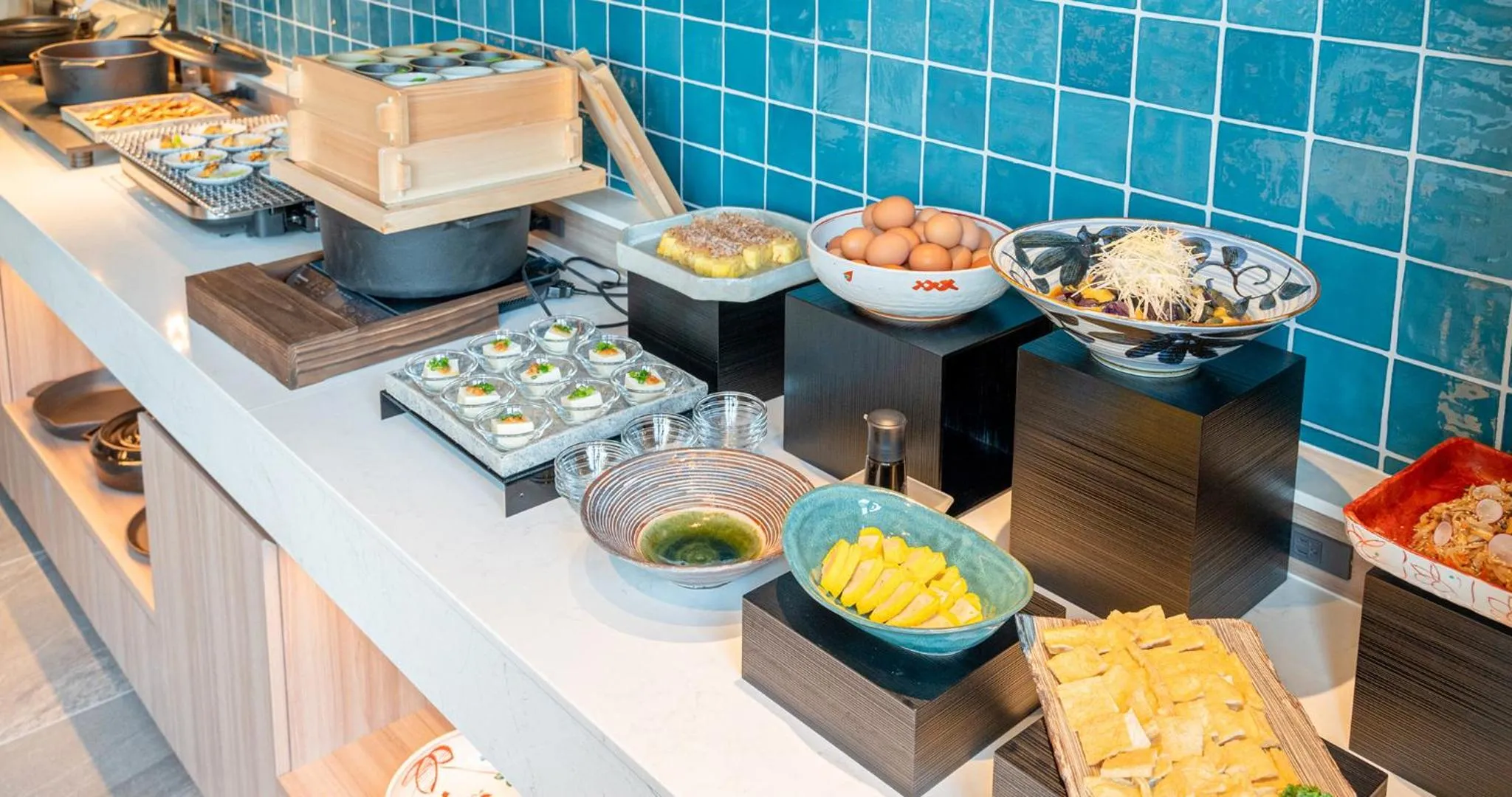 Buffet breakfast in Grids Premium Hotel Kumamoto