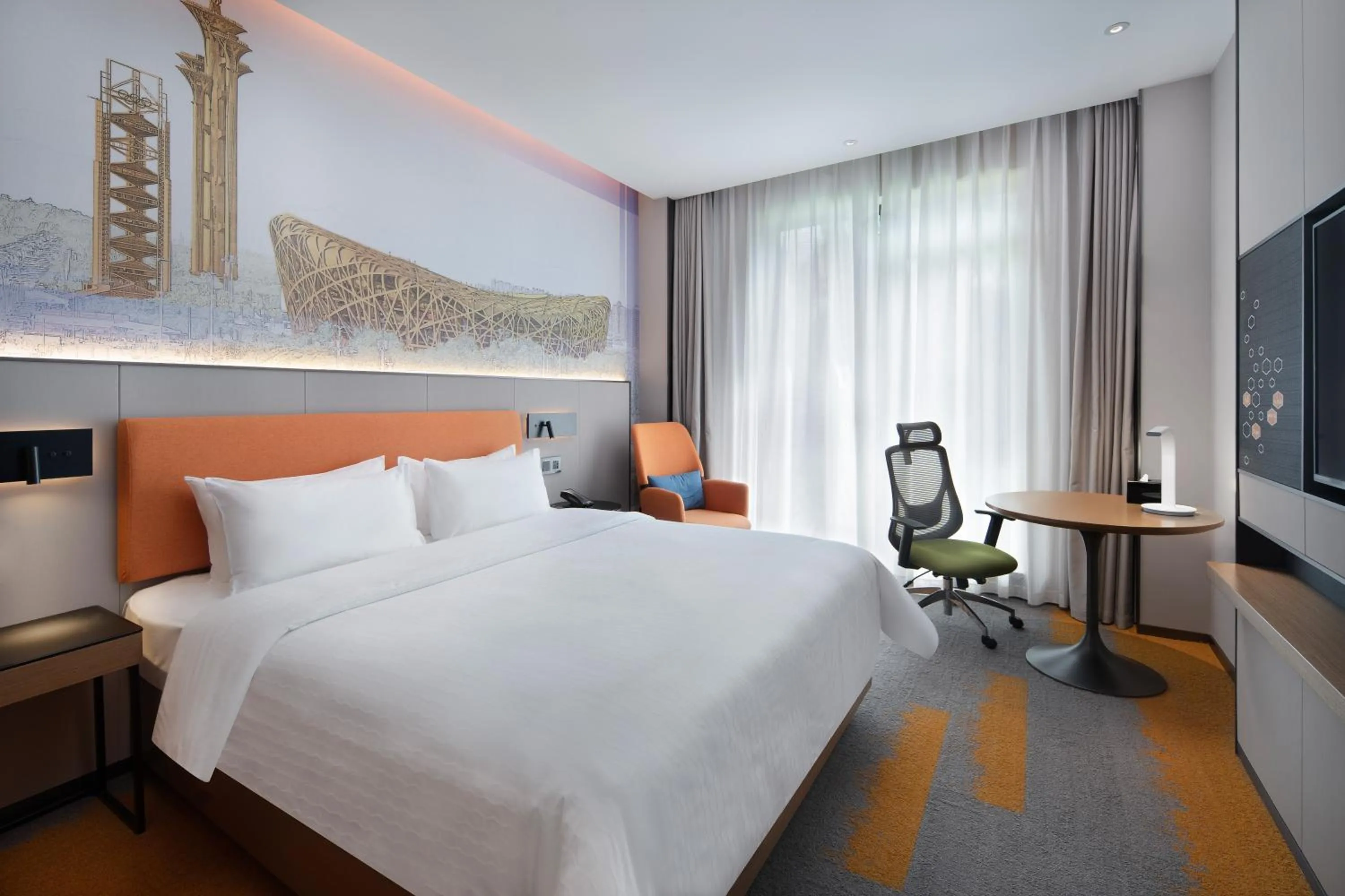 Photo of the whole room, Bed in Hampton by Hilton Beijing South Railway Station
