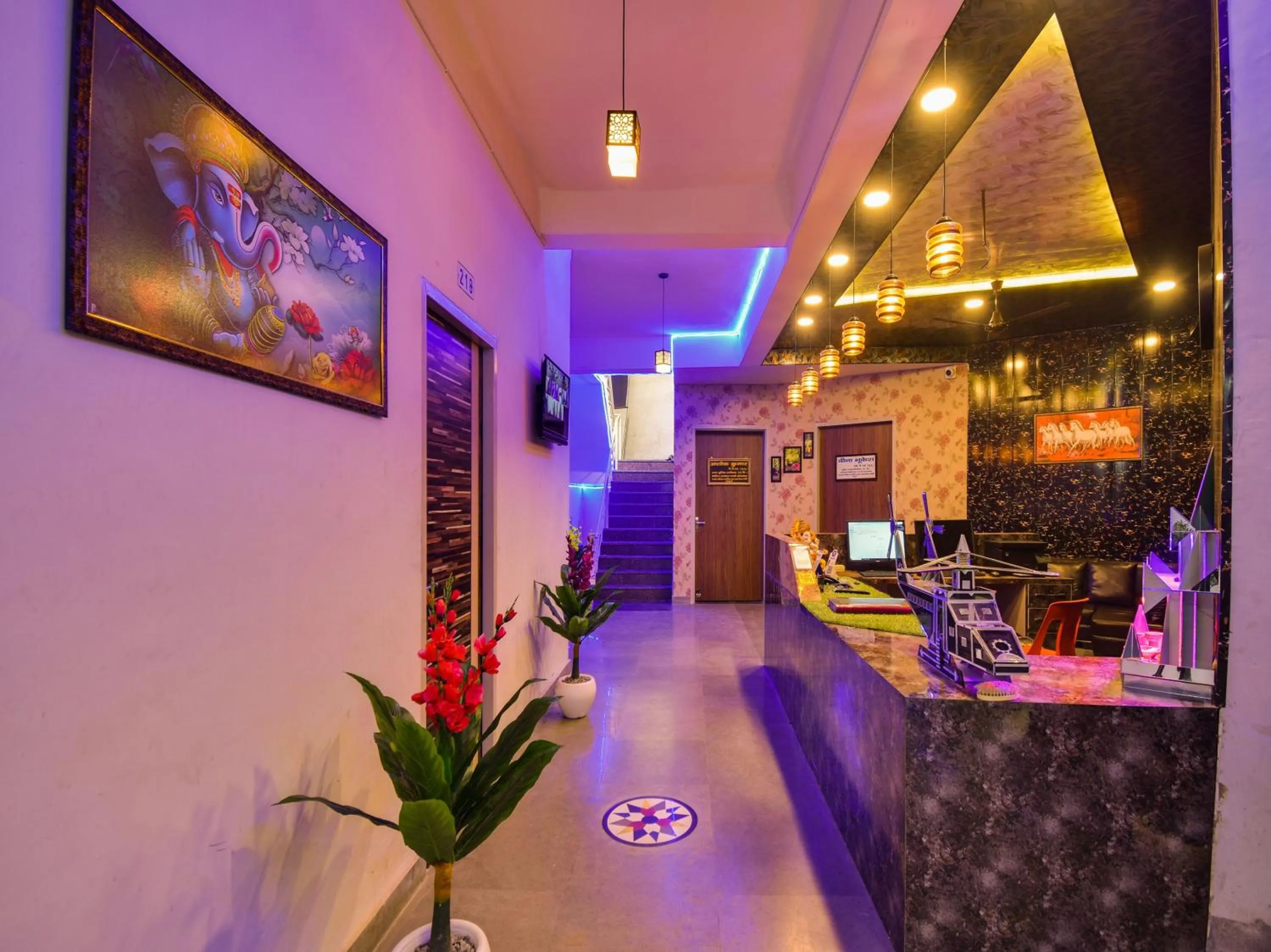 Lobby or reception in Hotel VRINDAVAN