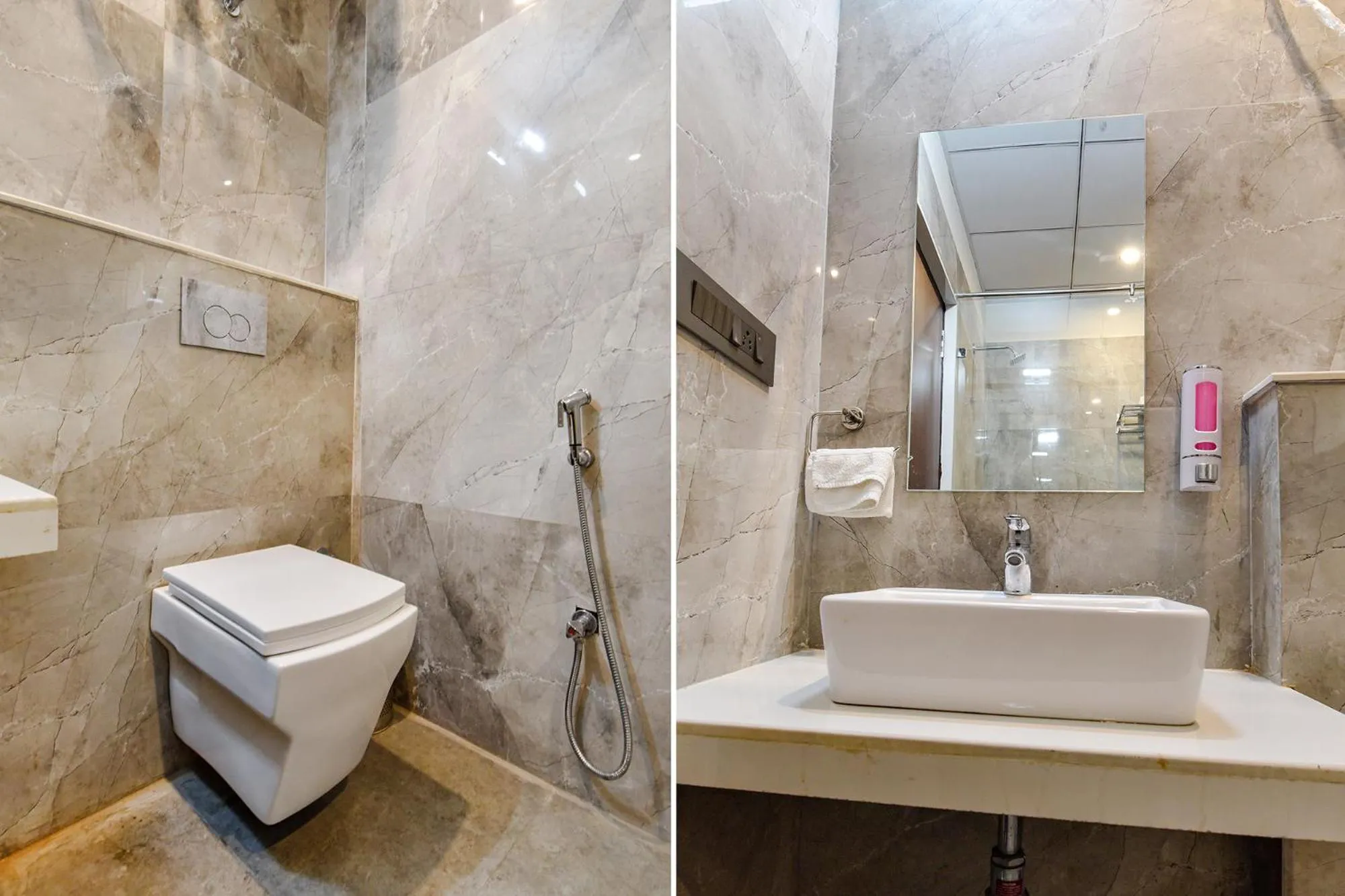 Bathroom in FabHotel Pravaasam Residency